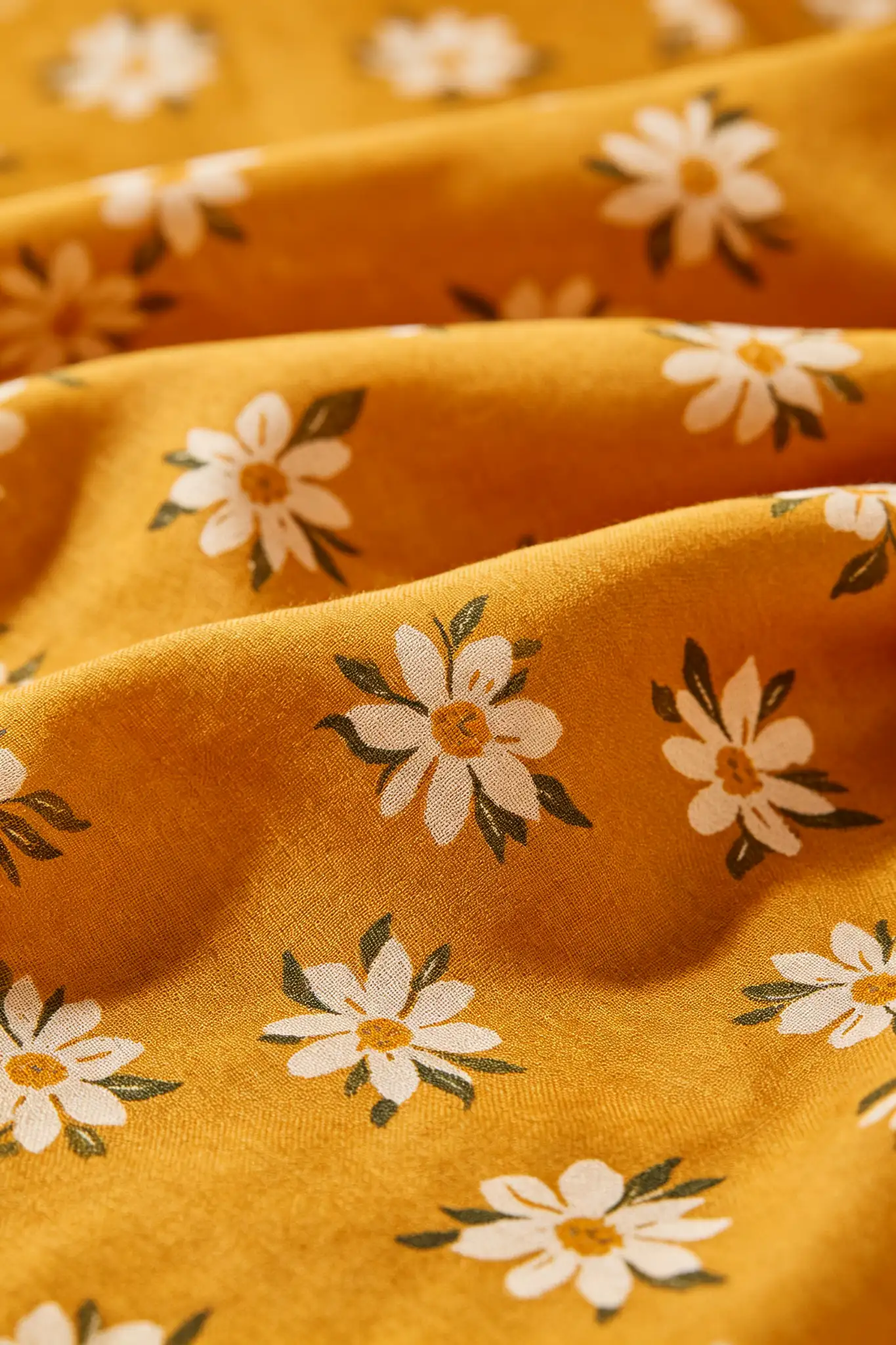 Cotton Silk Printed Dupatta - Mustard - image 6