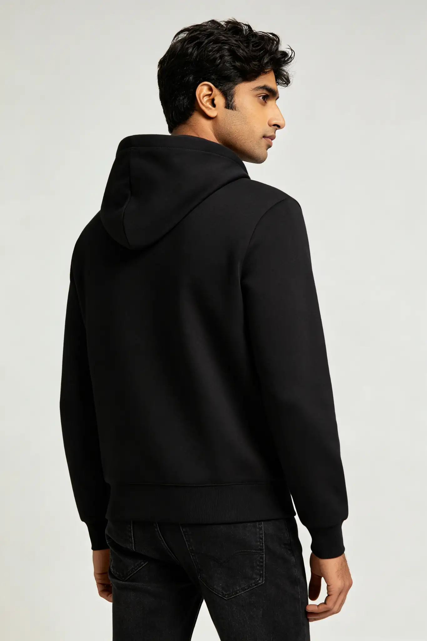 Black Pullover Hoodie - Fleece - image 4