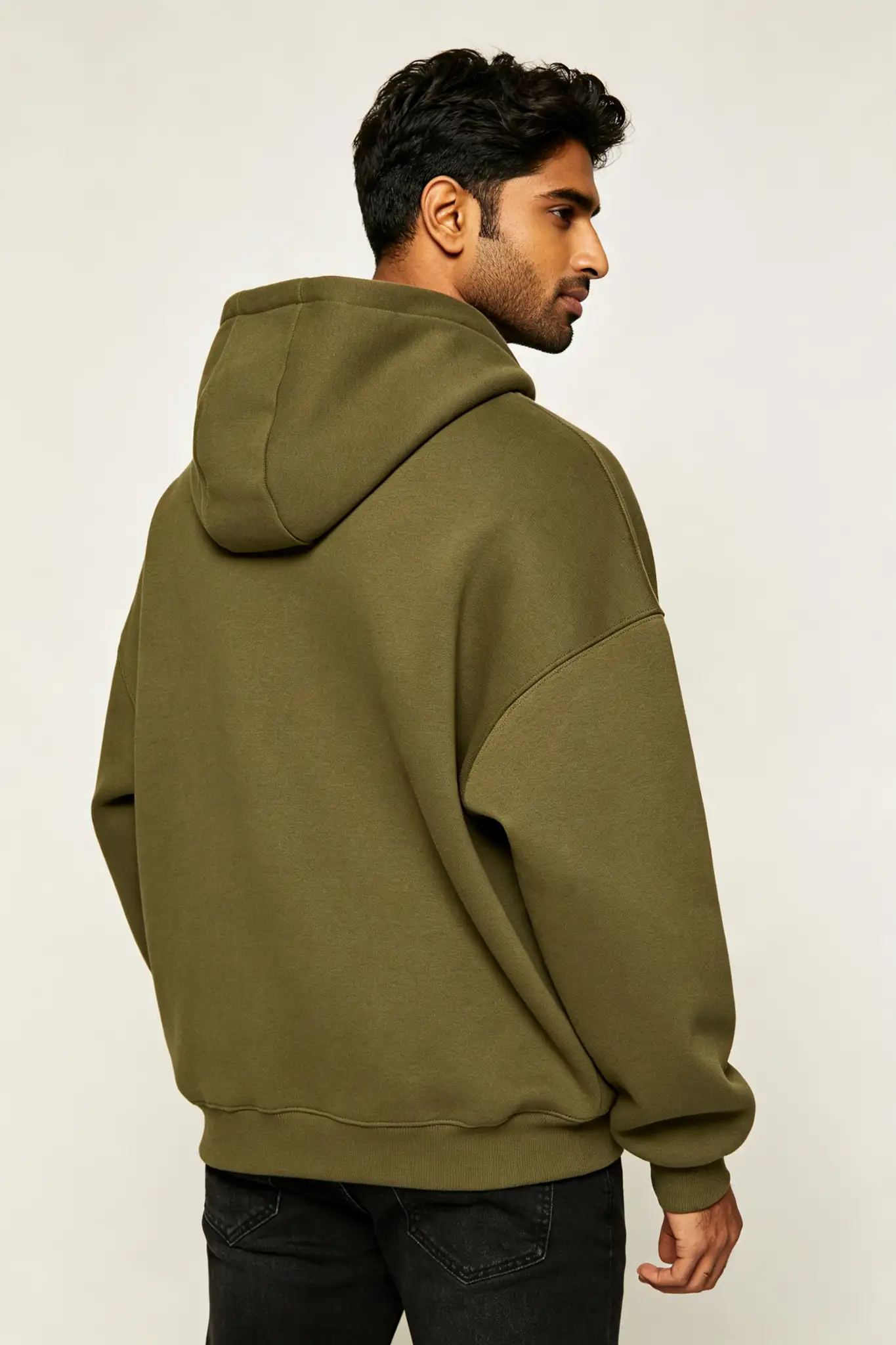 Olive Green Oversized Hoodie - image 4