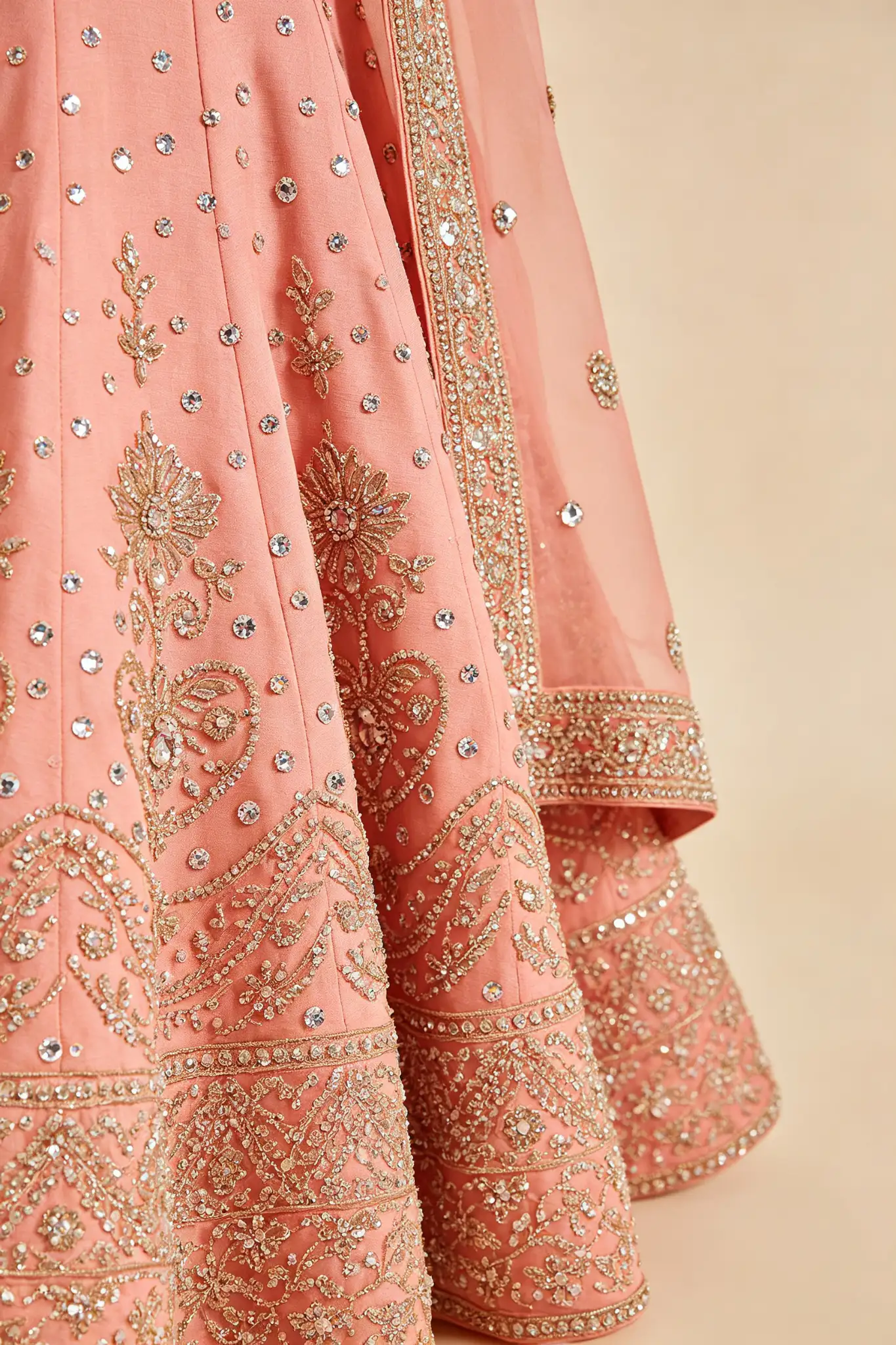 Pink Partywear Lehenga - Sequins - image 6