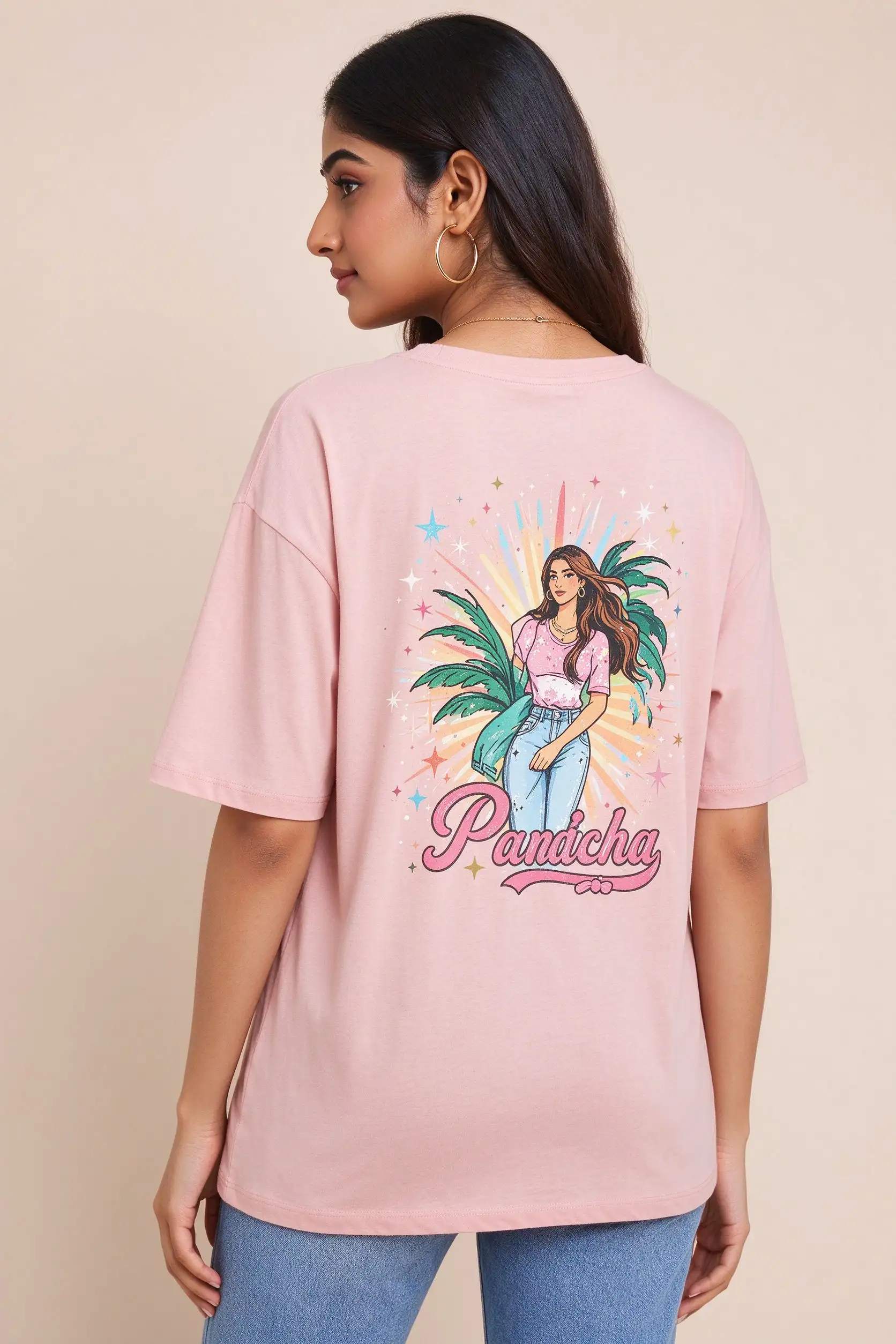 Pink Oversized T-Shirt - Graphic - image 4