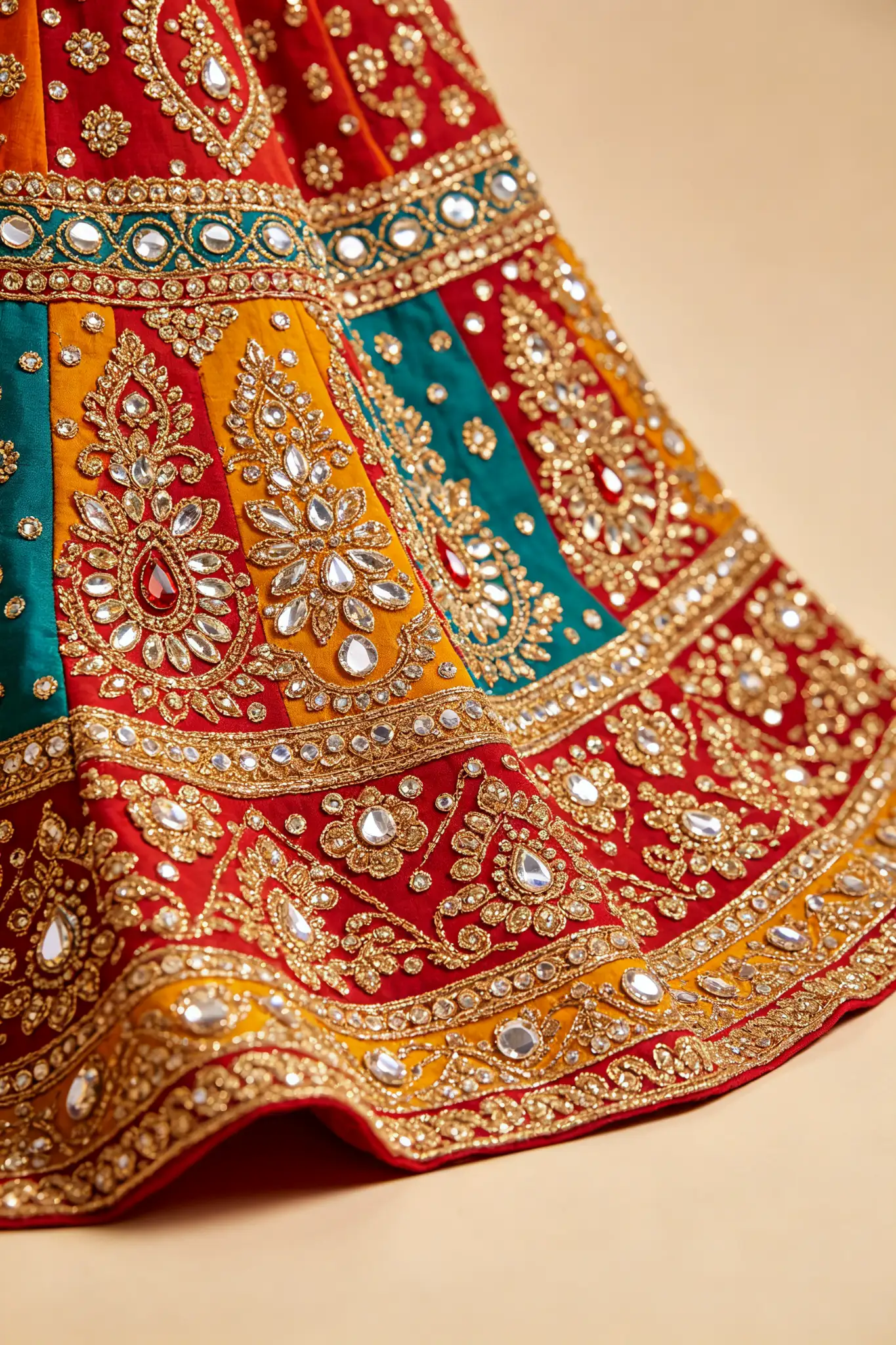 Multicolour Garba Lehenga - Navratri - image 5