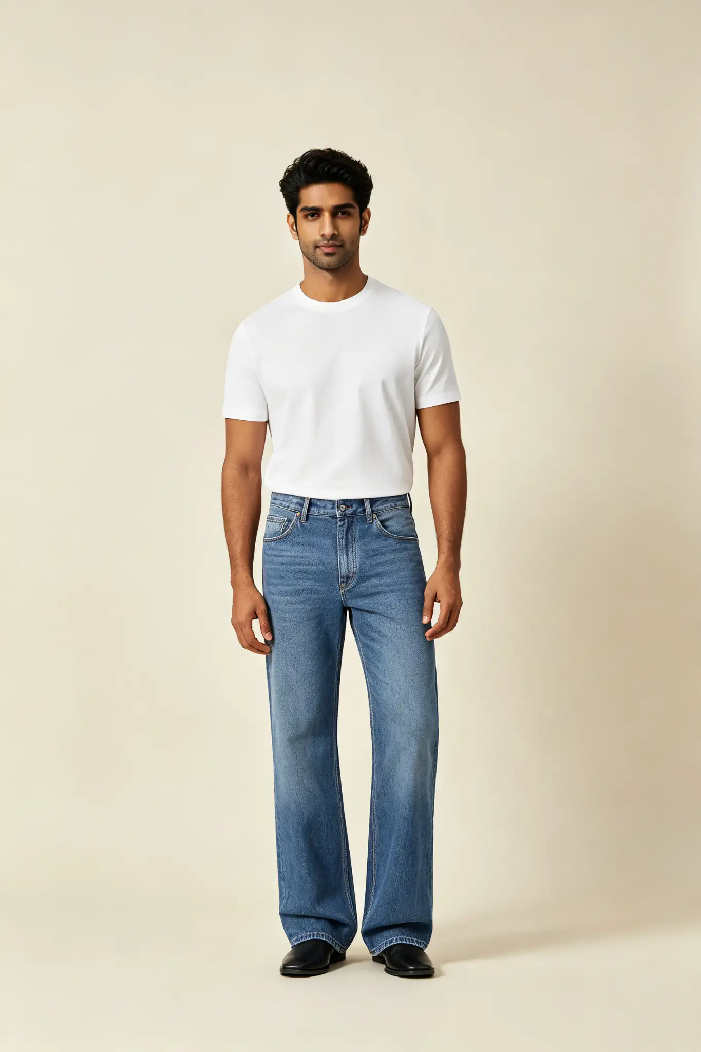 Blue Bootcut Jeans - Classic - image 2