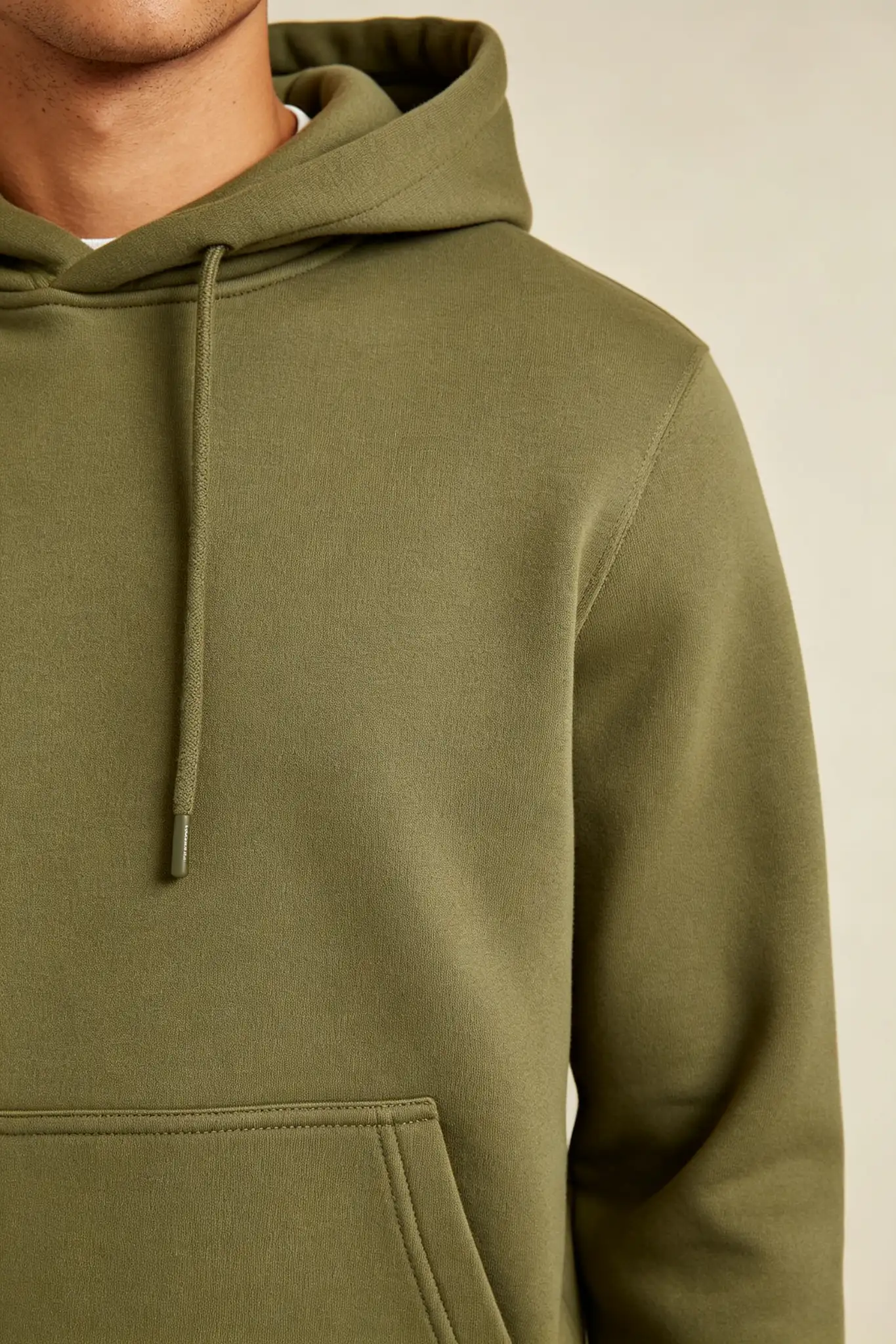 Olive Green Relaxed Hoodie - image 6