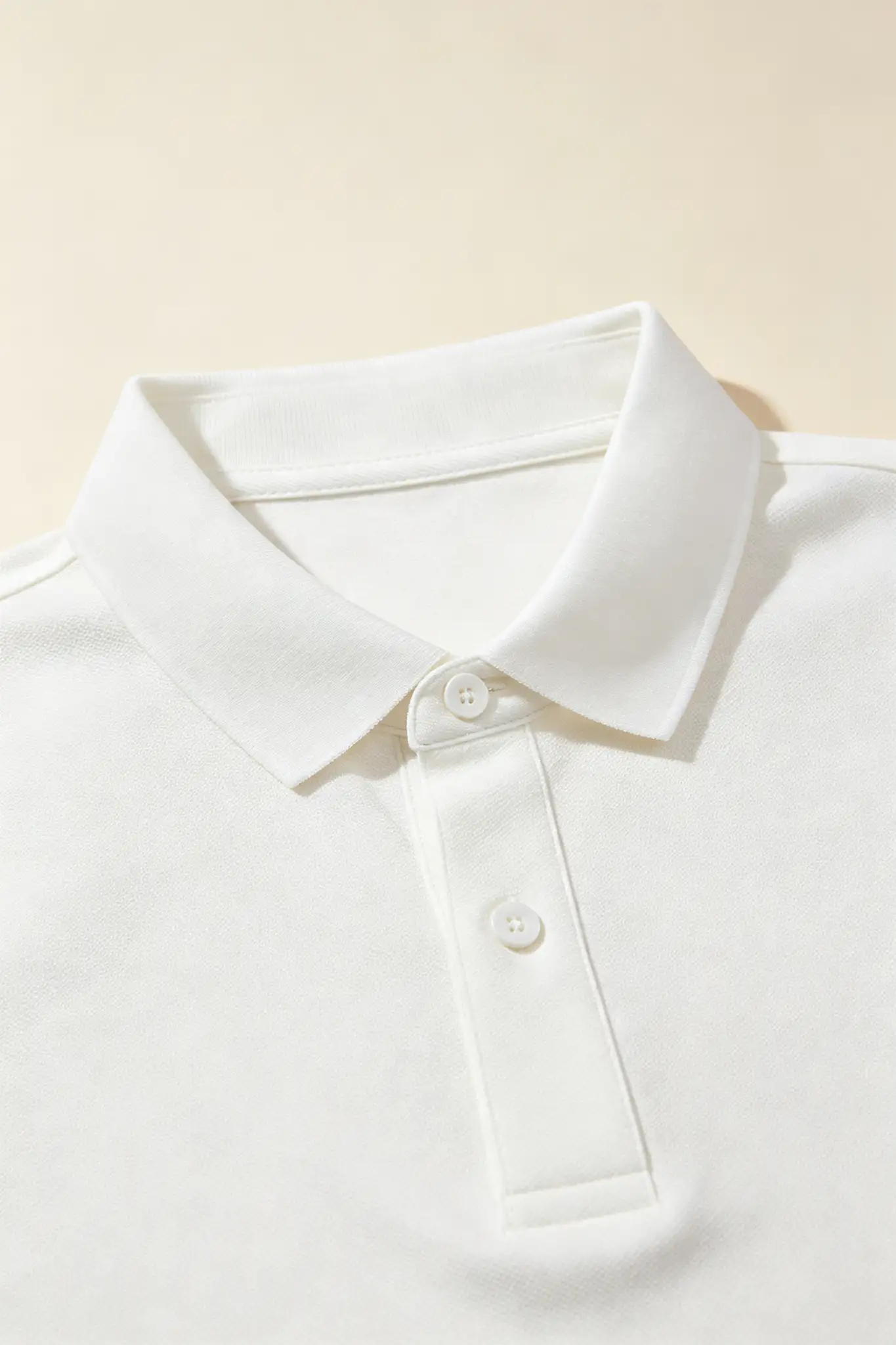 White Pique Cotton Polo Shirt - image 6