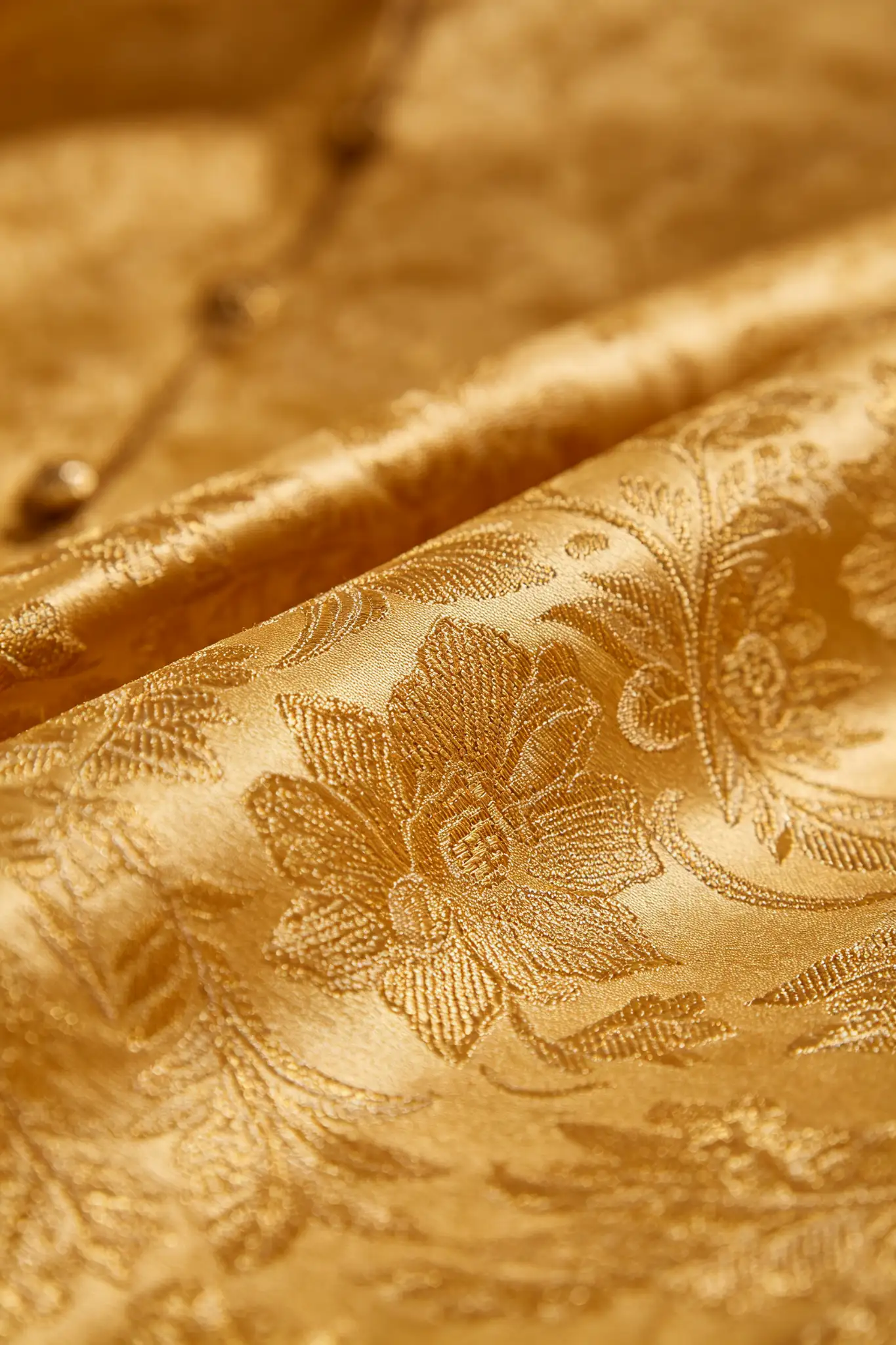 Gold Woven Banarasi Silk Sherwani - image 5