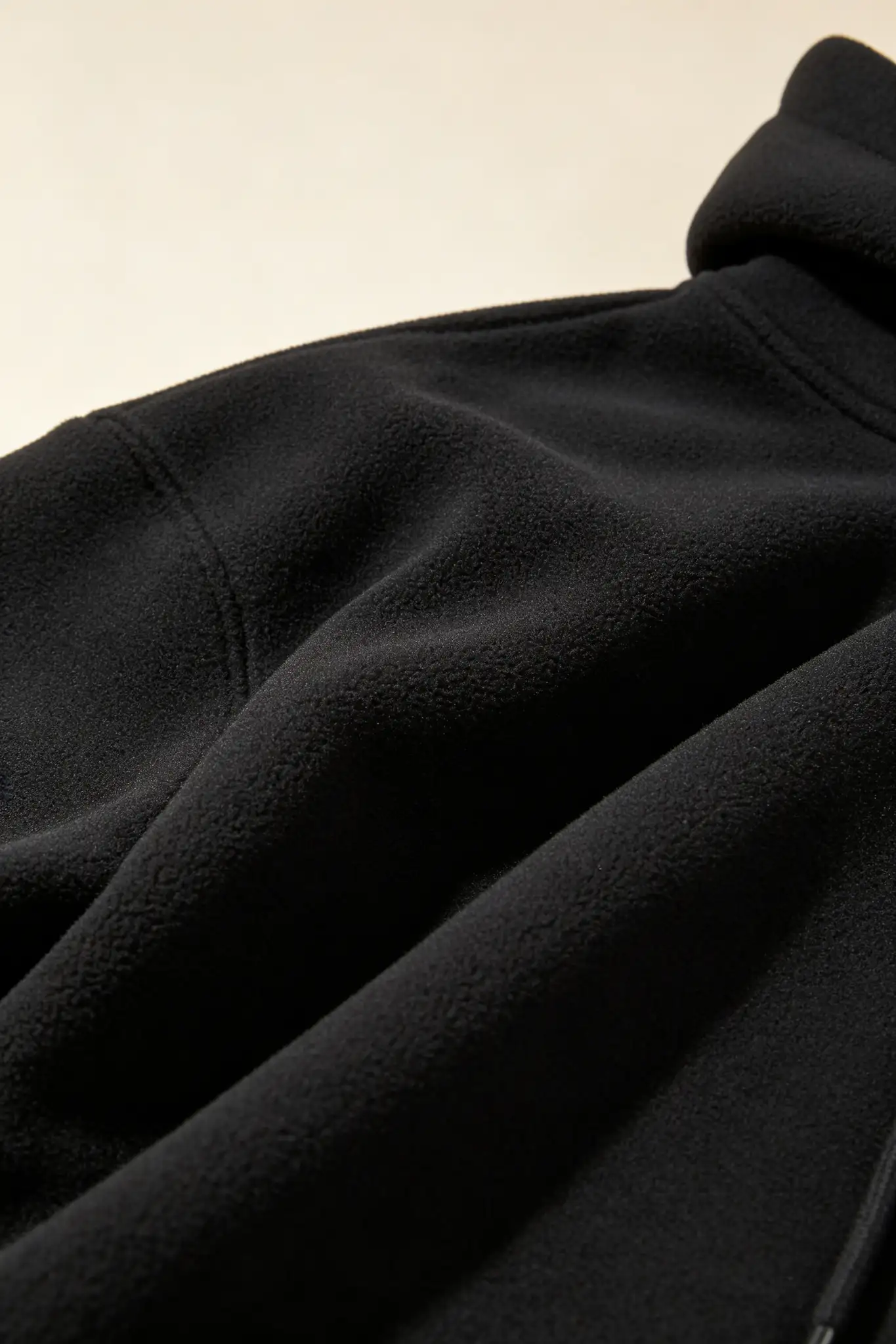 Black Zip-Up Hoodie - Slim Fit - image 5