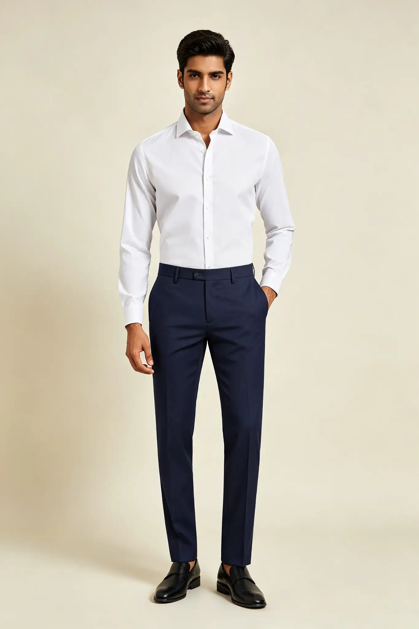 Navy Blue Formal Trousers - image 2