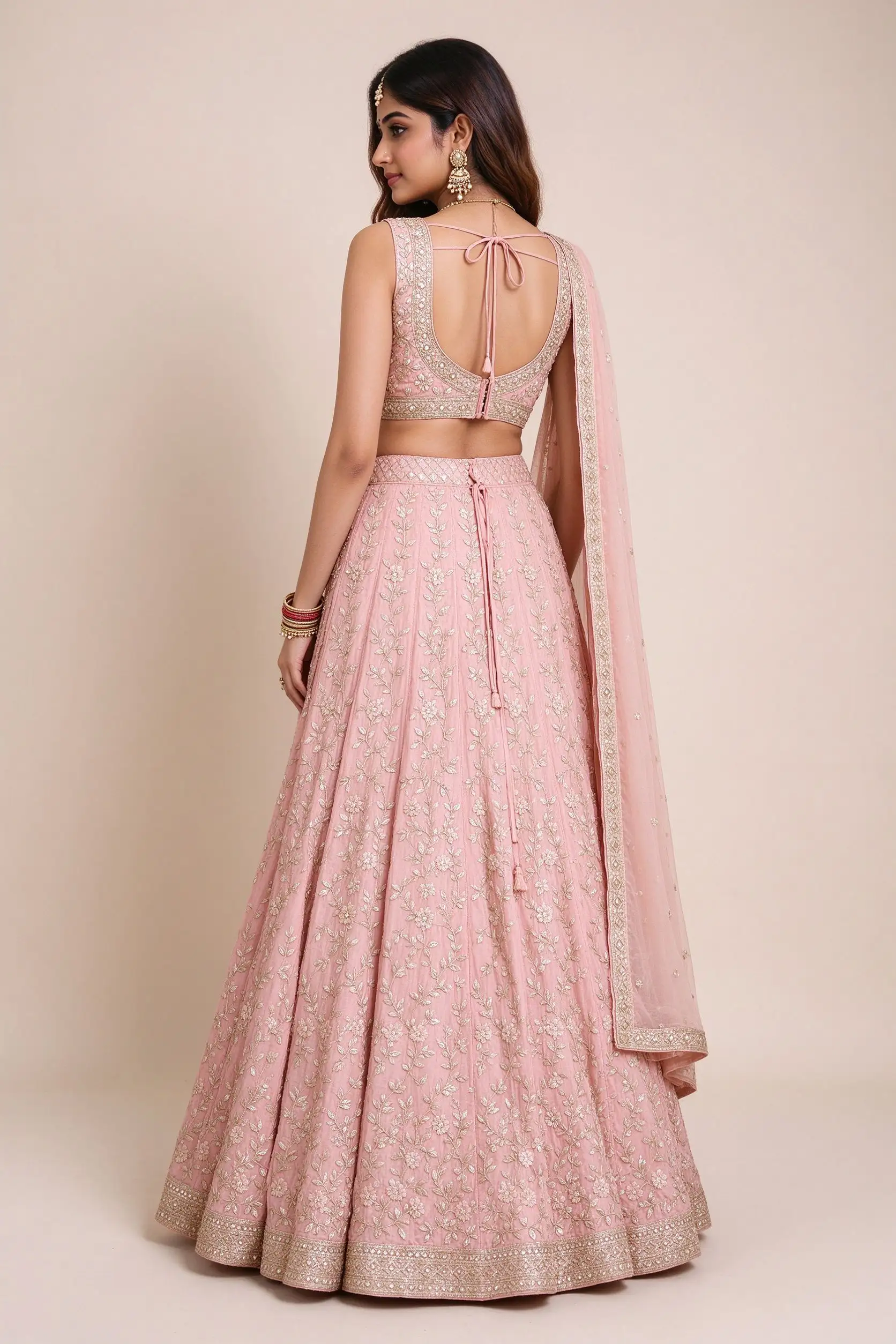 Pink & Gold Lehenga - Wedding Guest - image 4