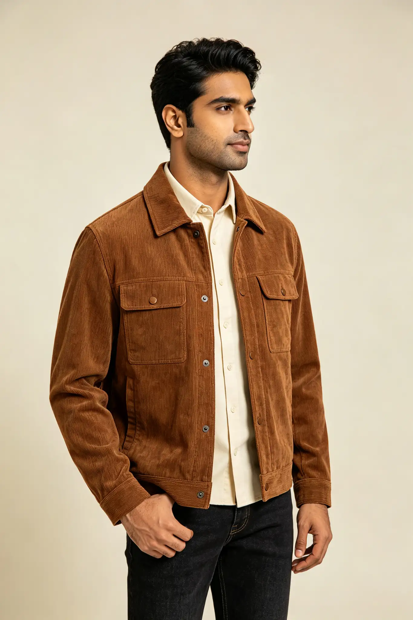 Brown Corduroy Jacket - Casual - image 3