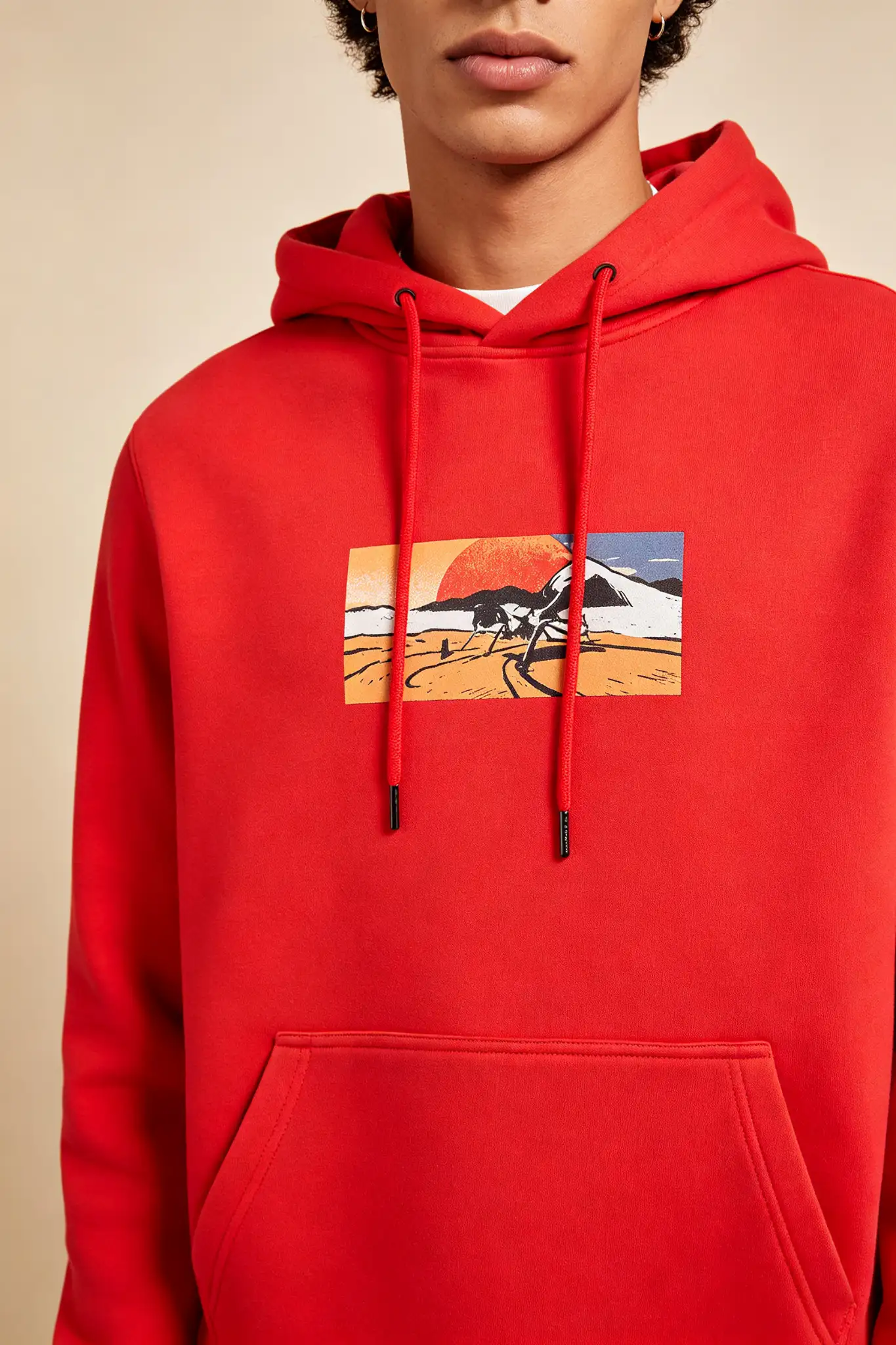Red Hoodie with Front Graphic - image 6