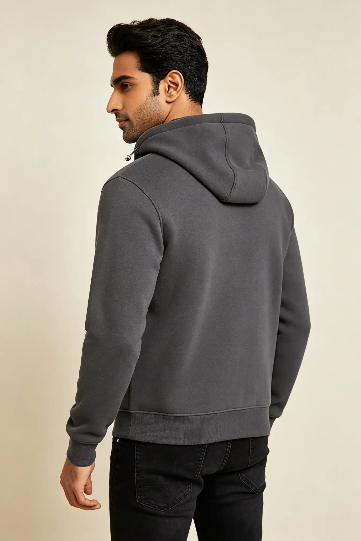 Charcoal Grey Zip Hoodie - Premium - image 4