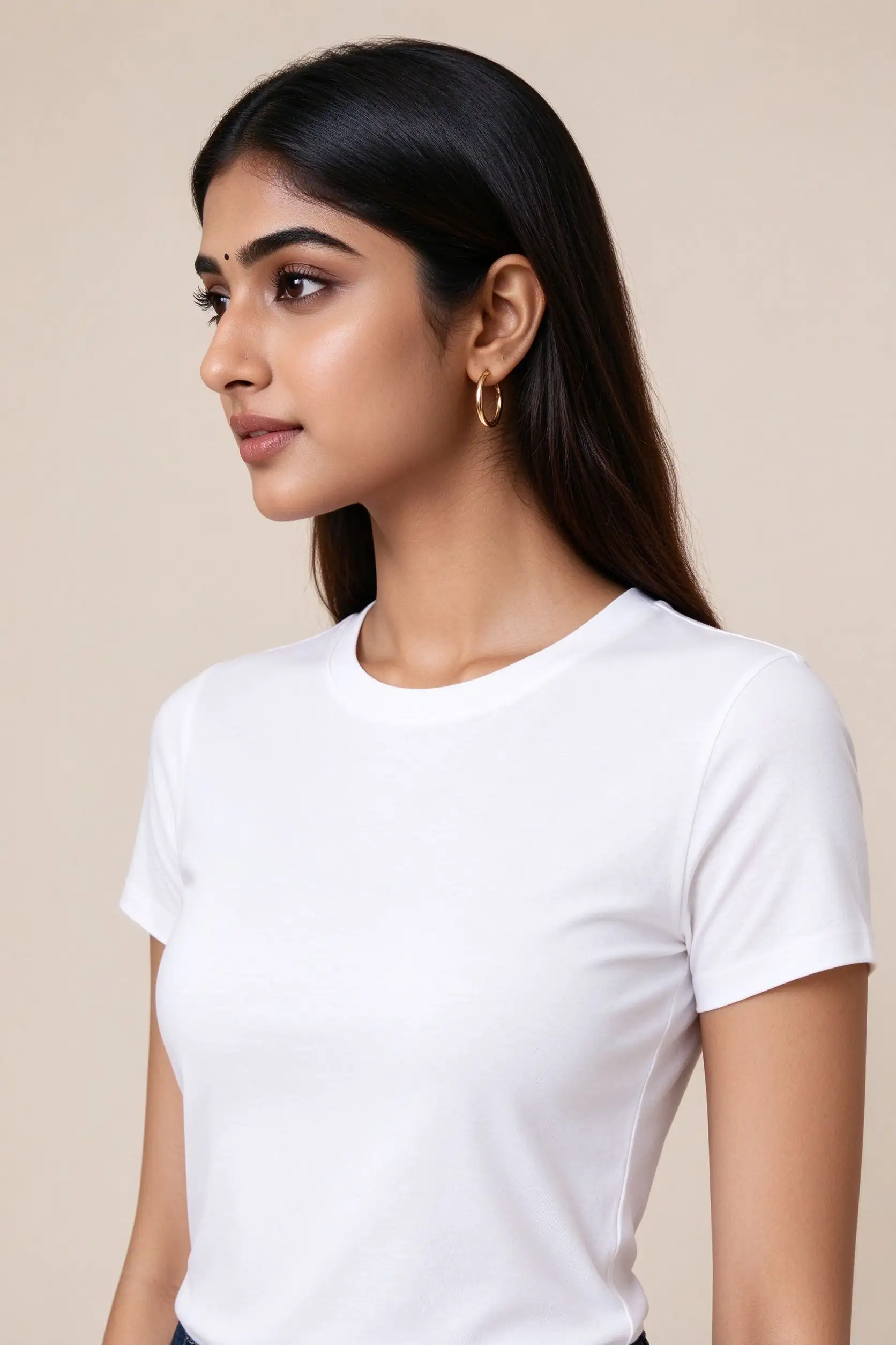White Fitted T-Shirt - Premium - image 4