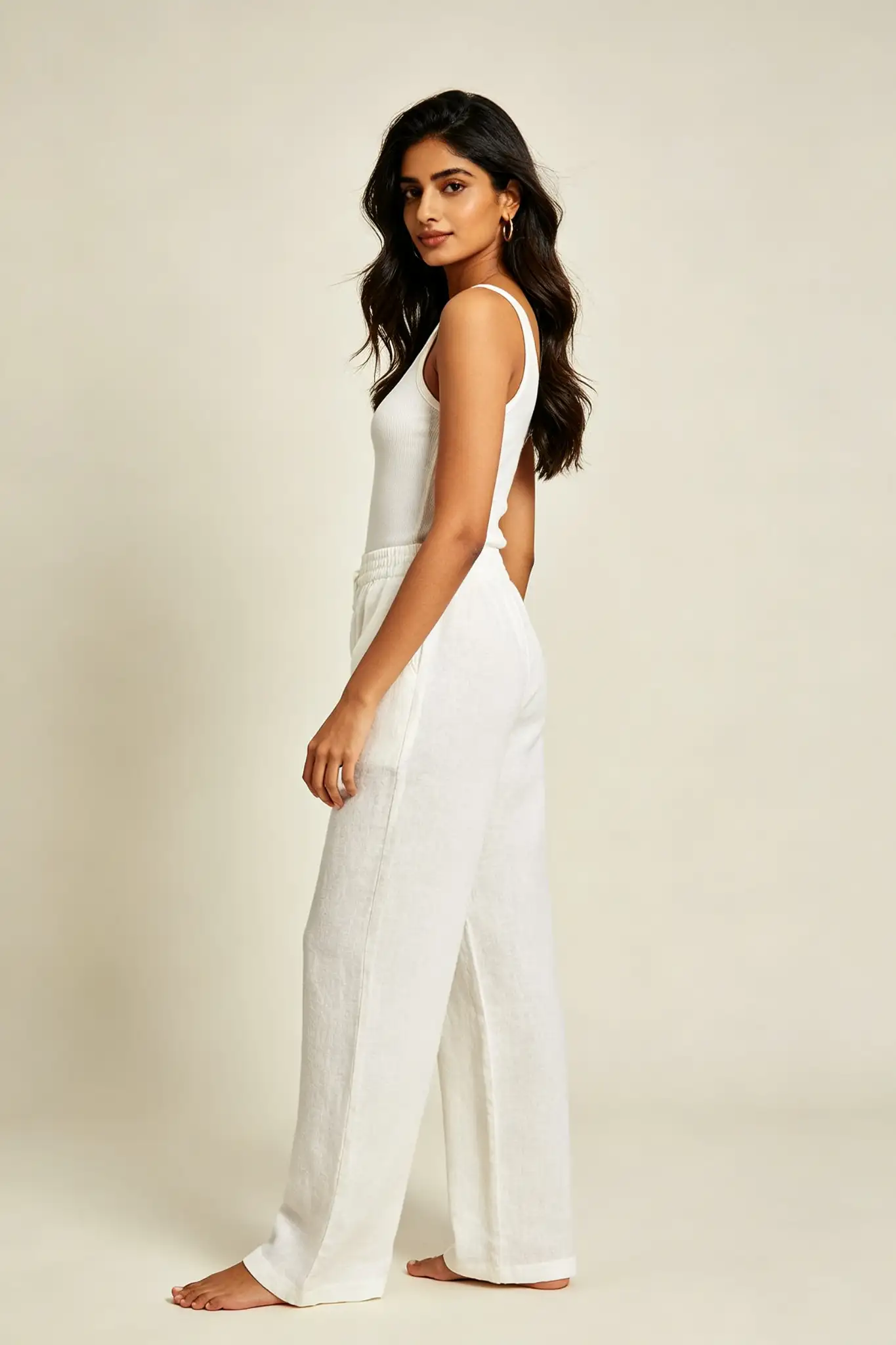 White Linen Pants - Summer - image 3