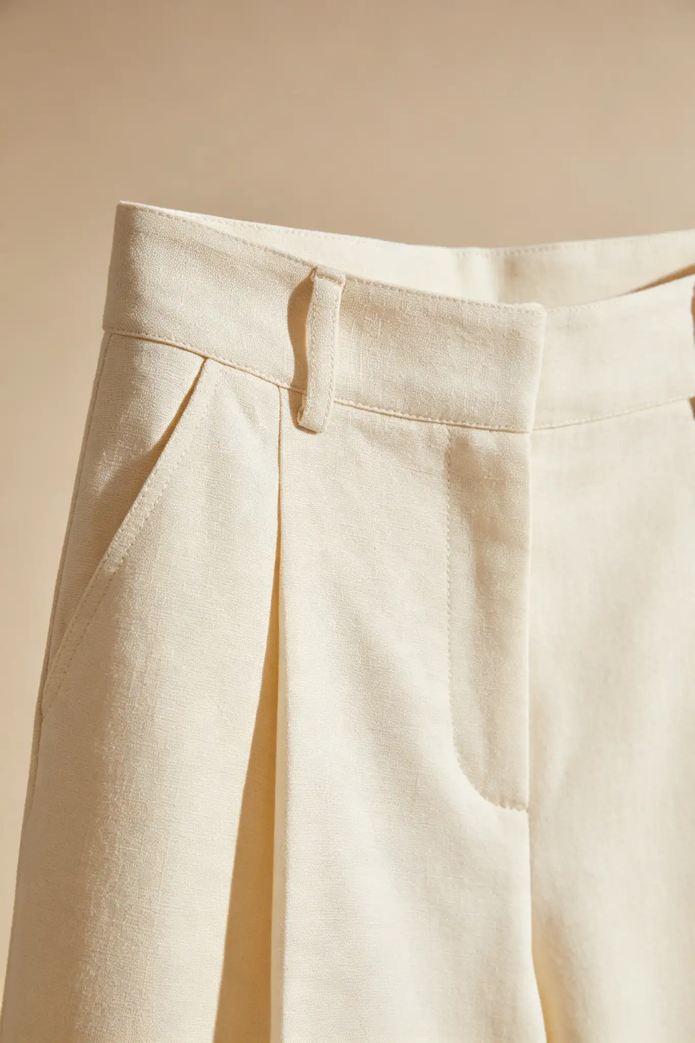Cream Wide Leg Pants - image 6