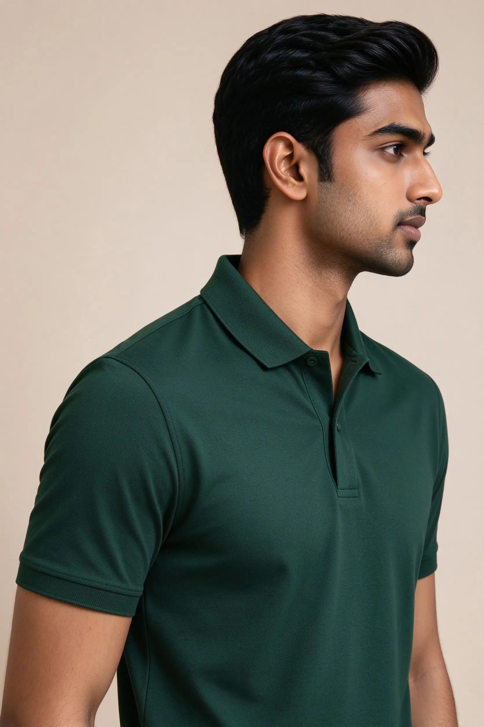 Dark Green Slim Fit Polo - Premium - image 3