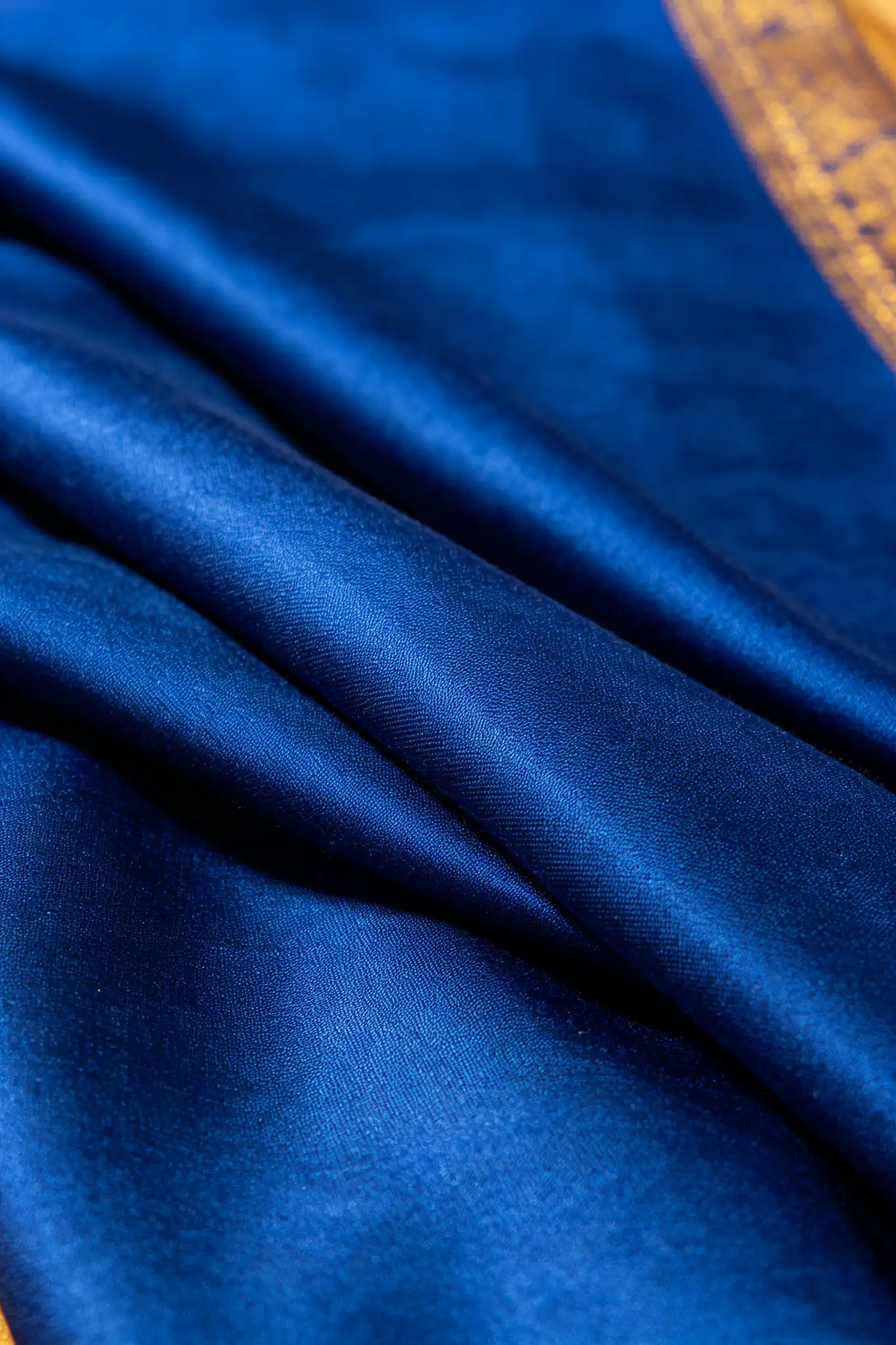 Royal Blue Silk Blend Lungi - Premium - image 6