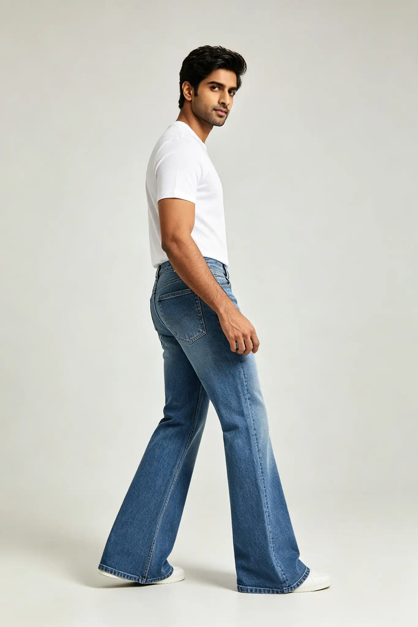 Blue Bootcut Jeans - Classic - image 3