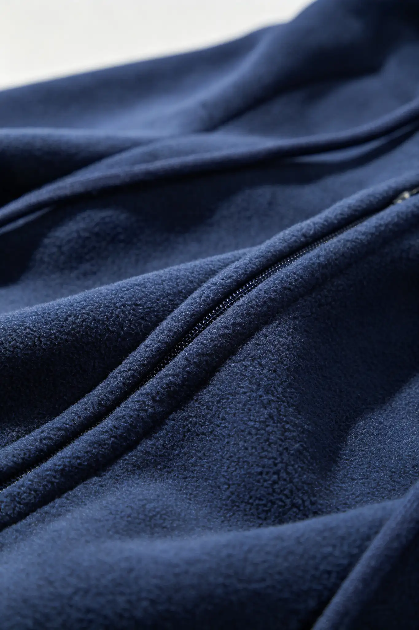 Navy Blue Zip-Up Hoodie - image 5