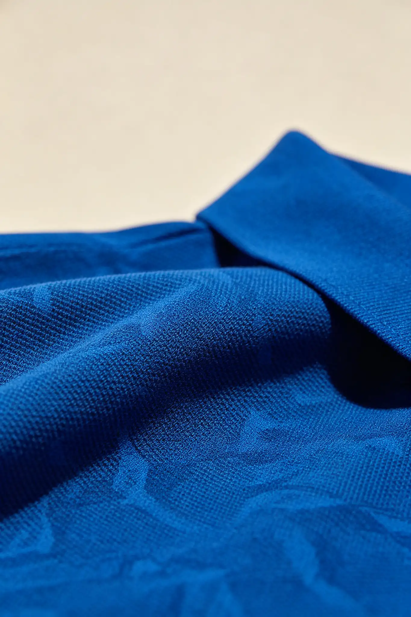 Royal Blue Printed Polo - Sporty - image 5
