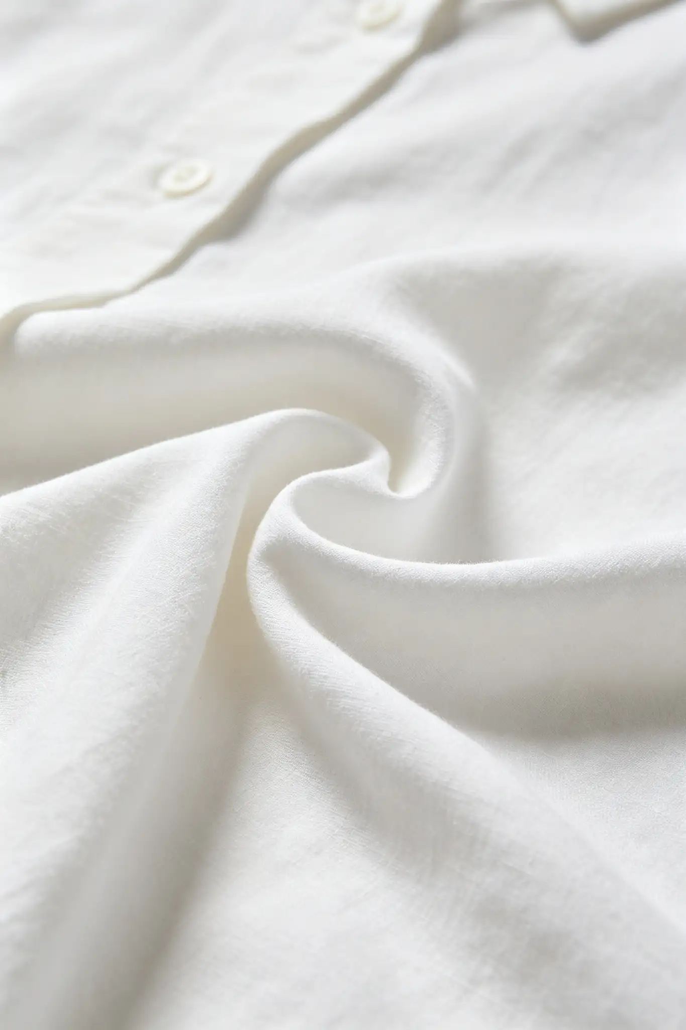 White Shirt Dress - Cotton - image 5