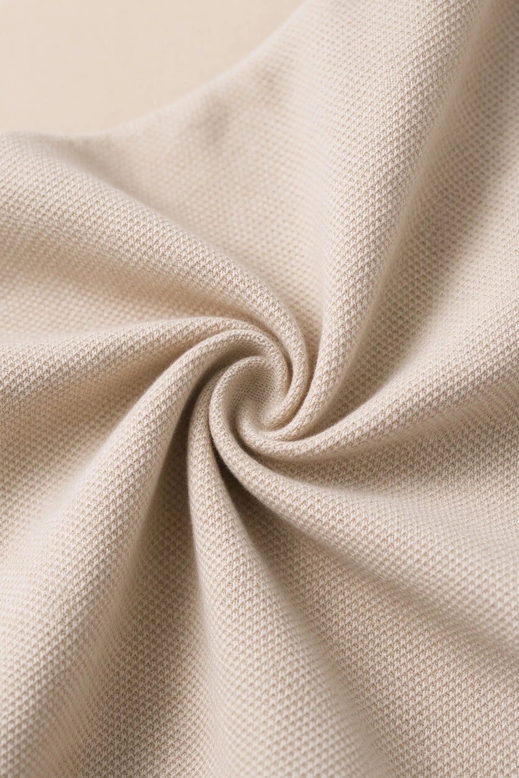 Beige Linen Blend Polo - Summer - image 6