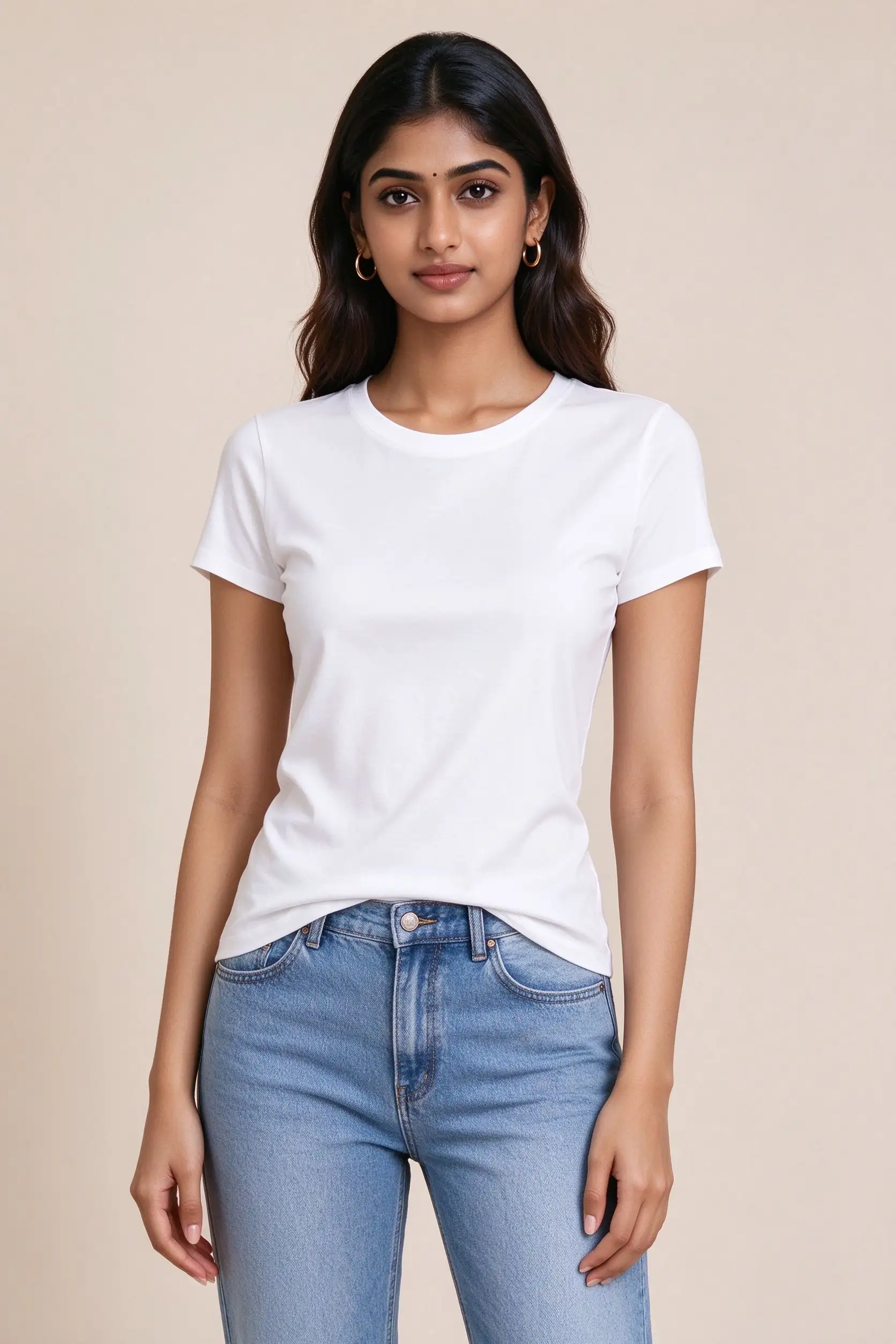 White Fitted T-Shirt - Premium - image 2