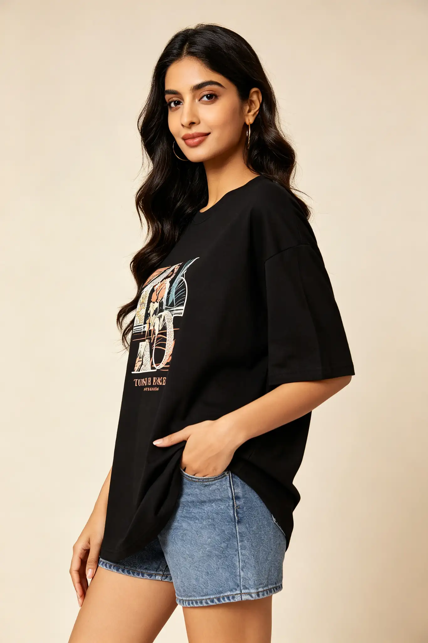 Printed Relaxed Fit T-Shirt - Black - image 3