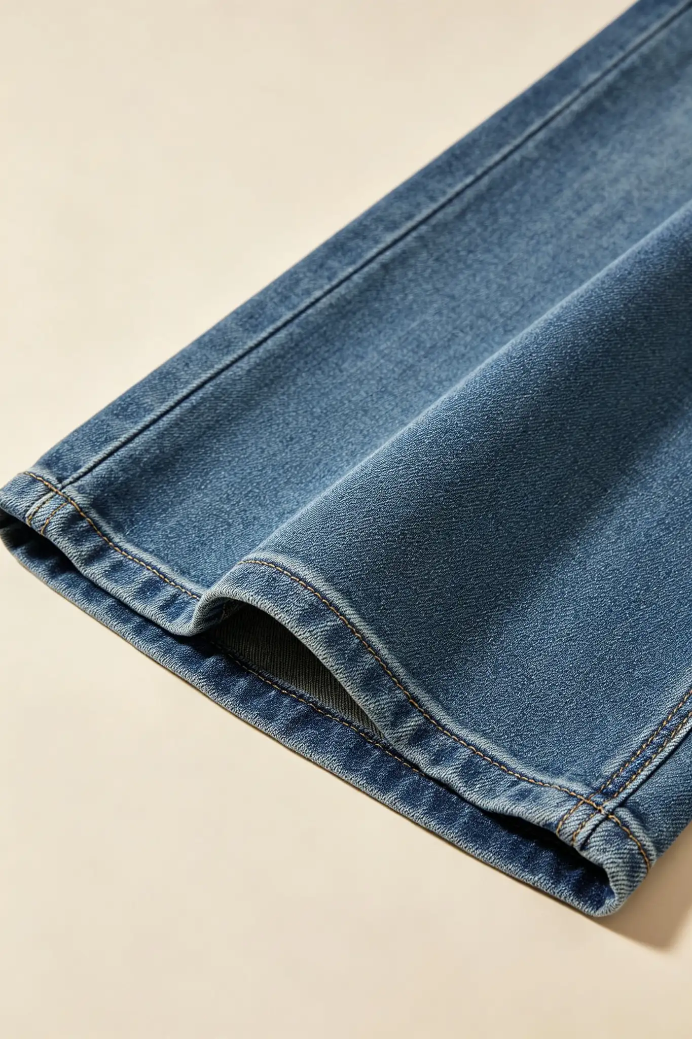 Wide Leg Jeans - Medium Blue - image 5