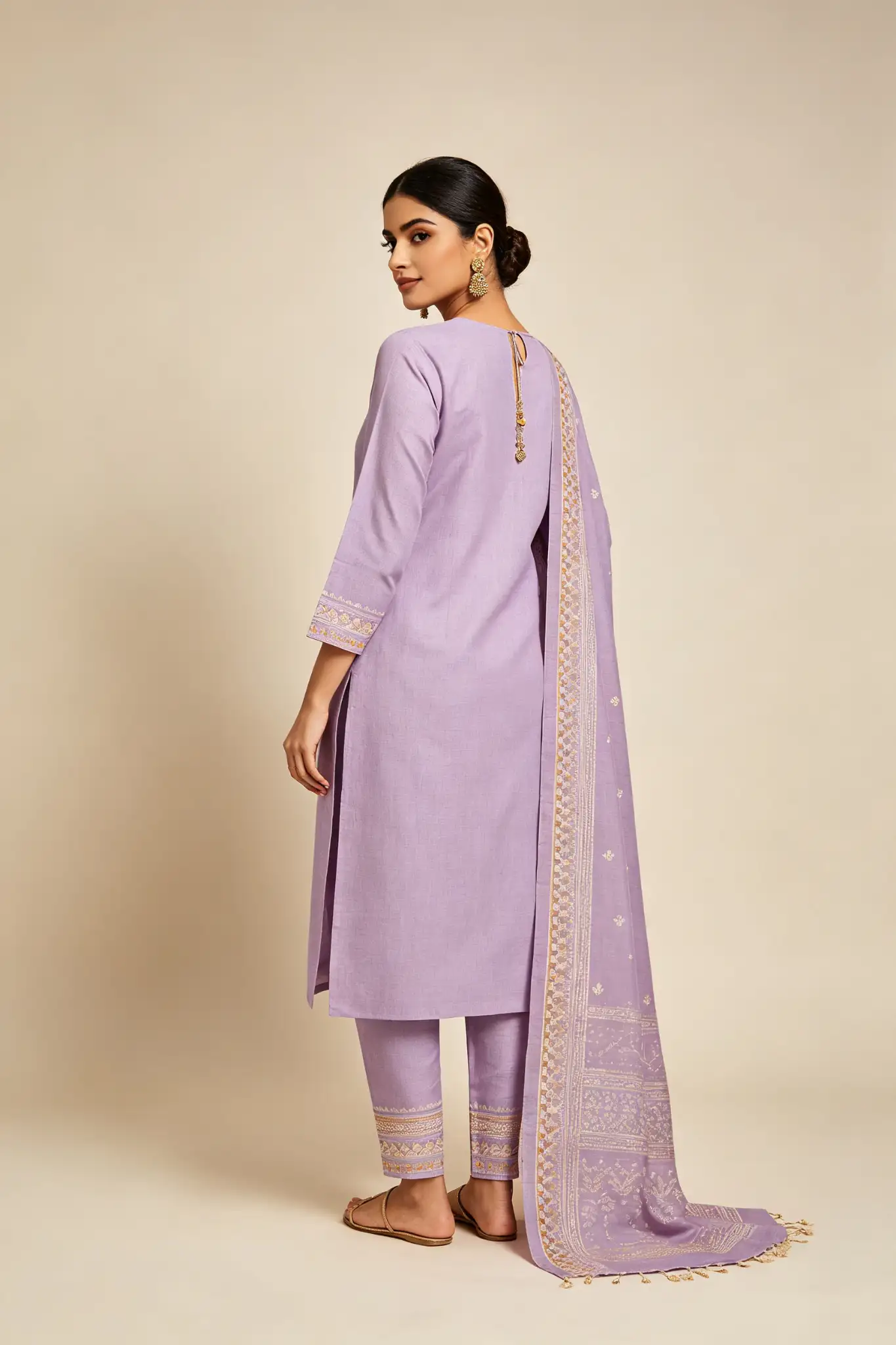Lavender Cotton Blend Suit - Office - image 4