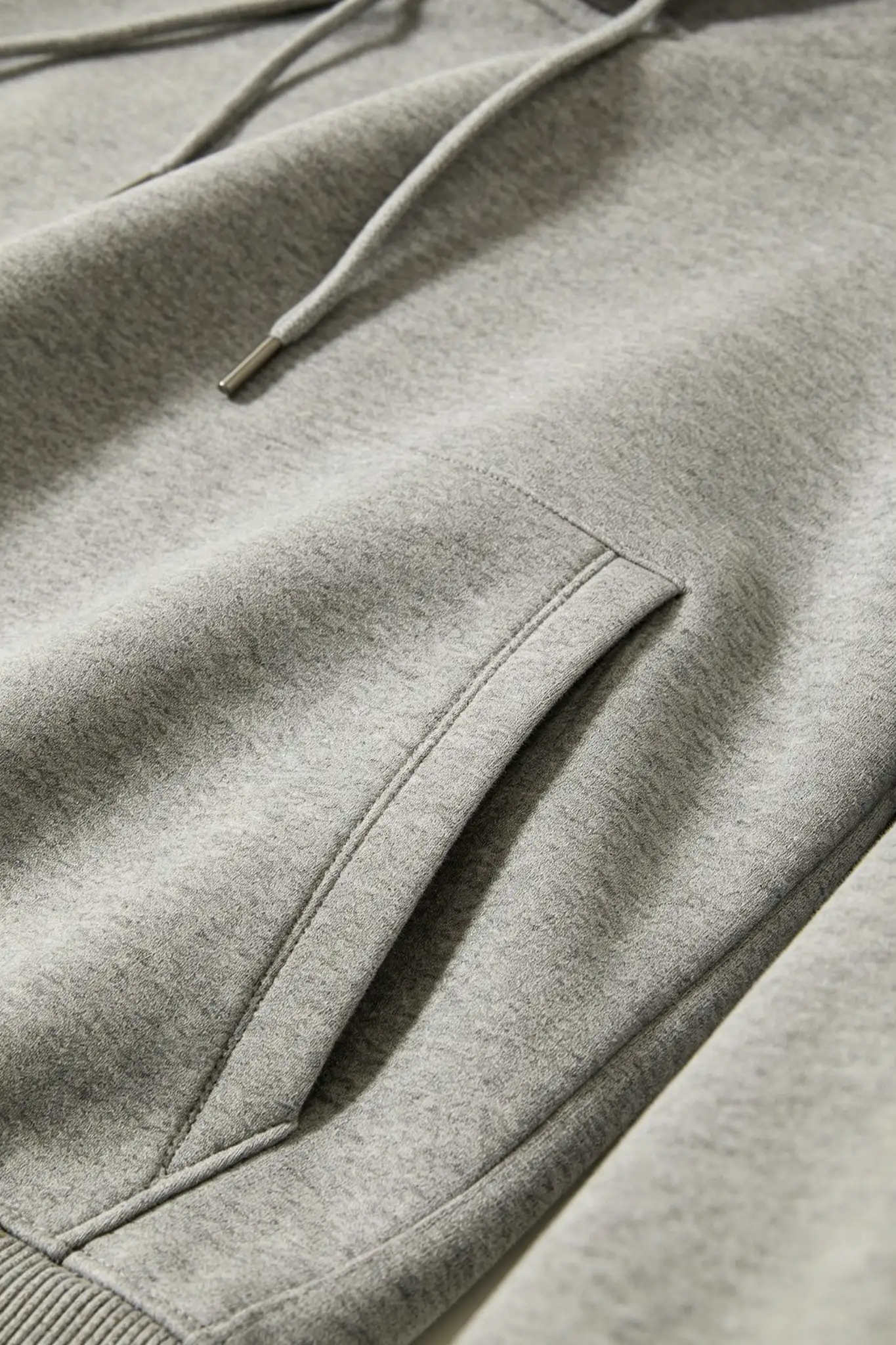 Grey Melange Hoodie - Slim Fit - image 6