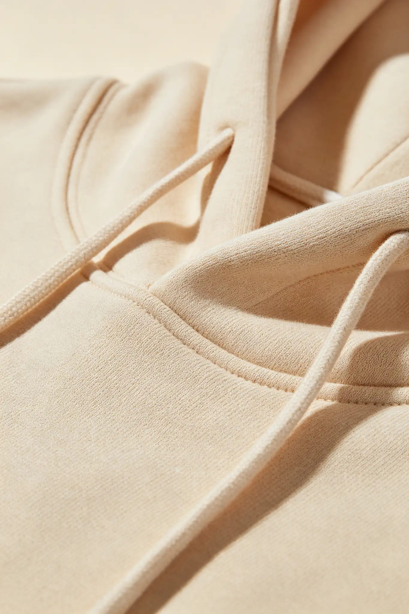 Beige Cropped Hoodie - image 5