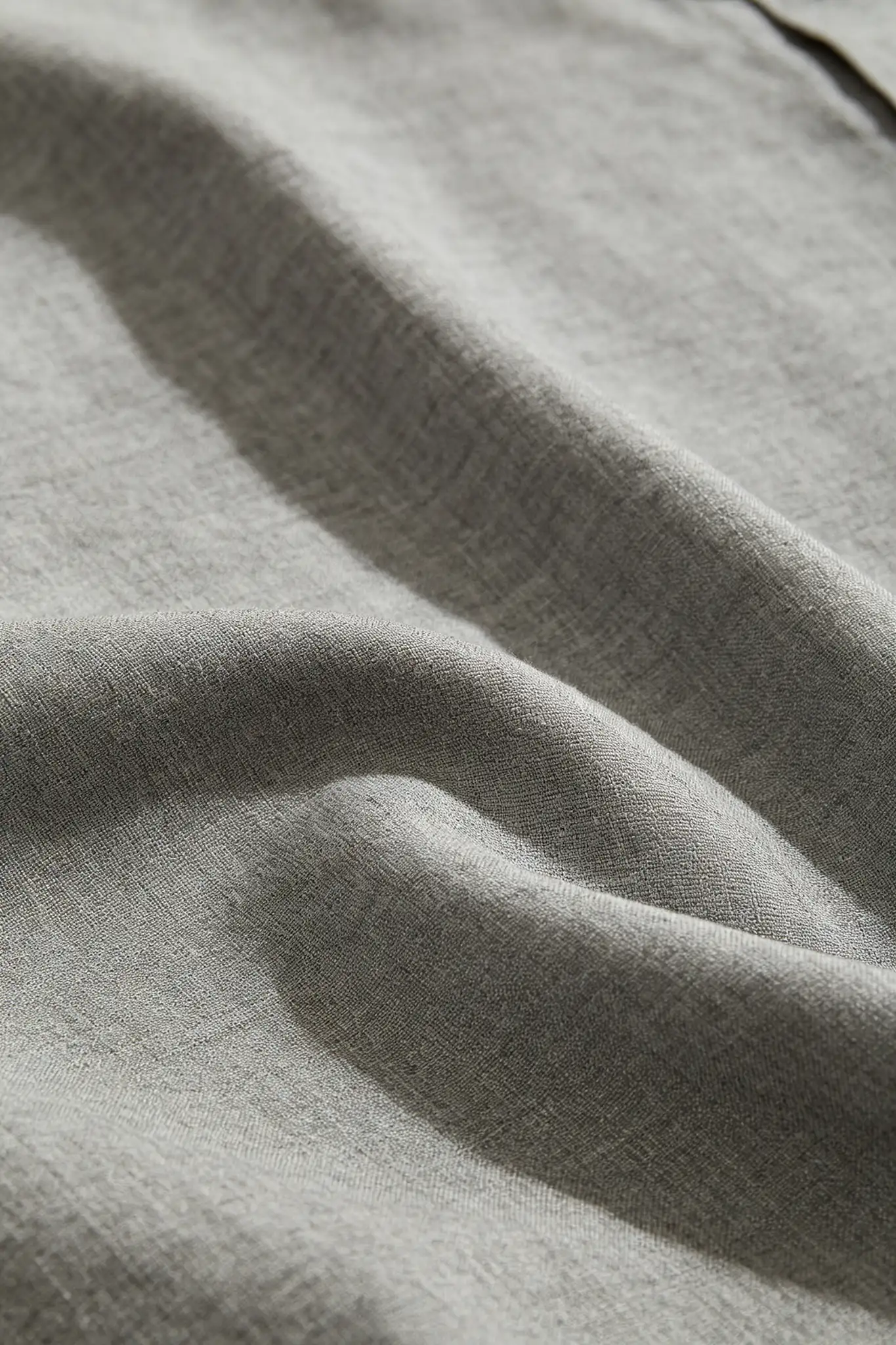Grey Melange Cotton Linen Kurta - Casual - image 6