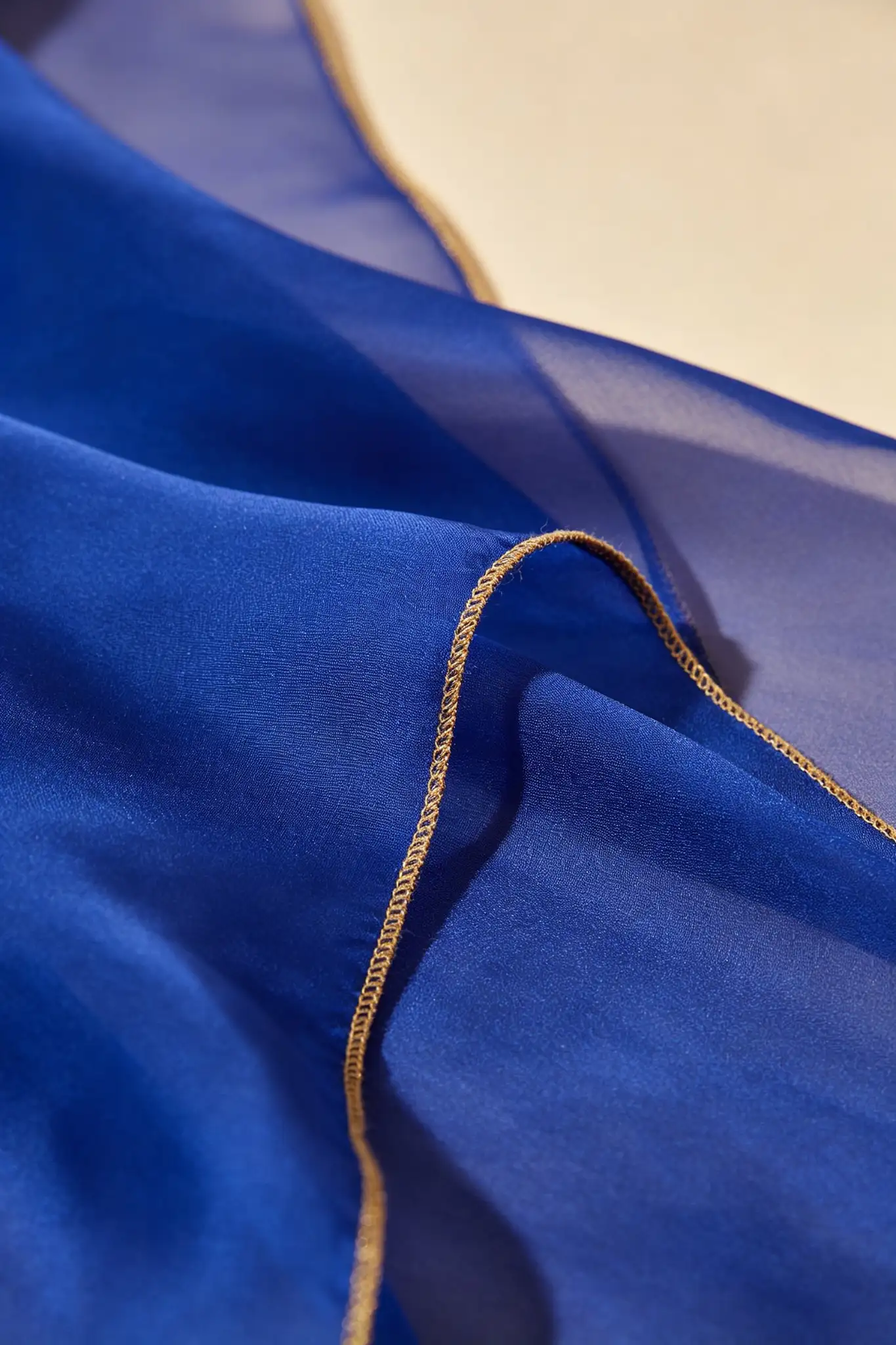 Banarasi Georgette Saree - Royal Blue - image 5