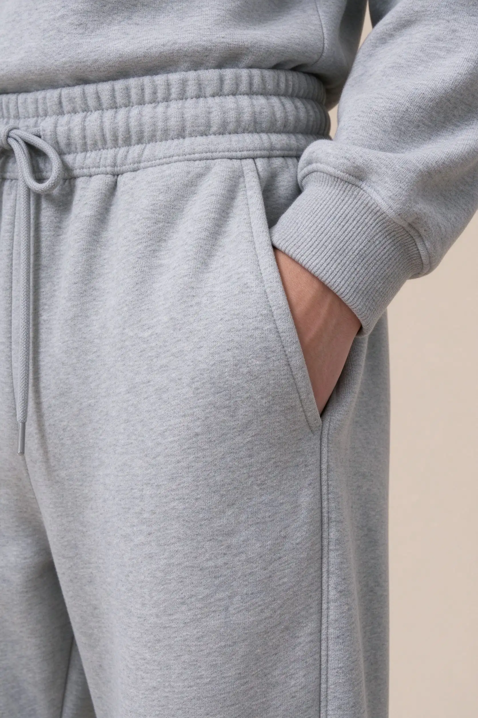 Grey Jogger Pants - Fleece - image 4