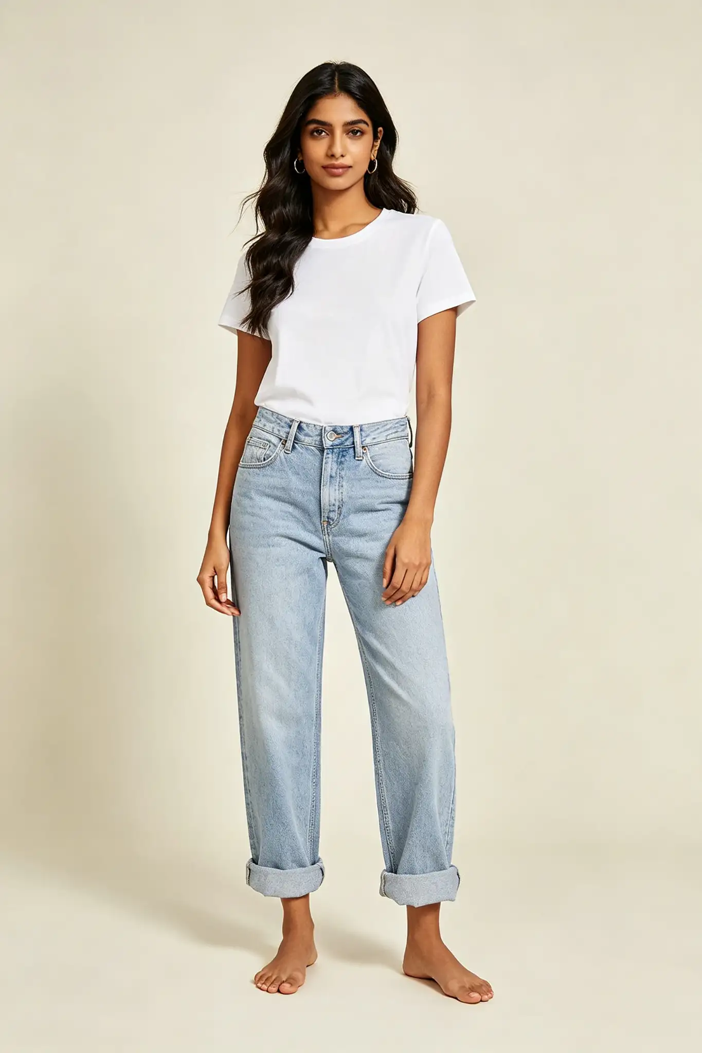 Boyfriend Jeans - Light Blue - image 2