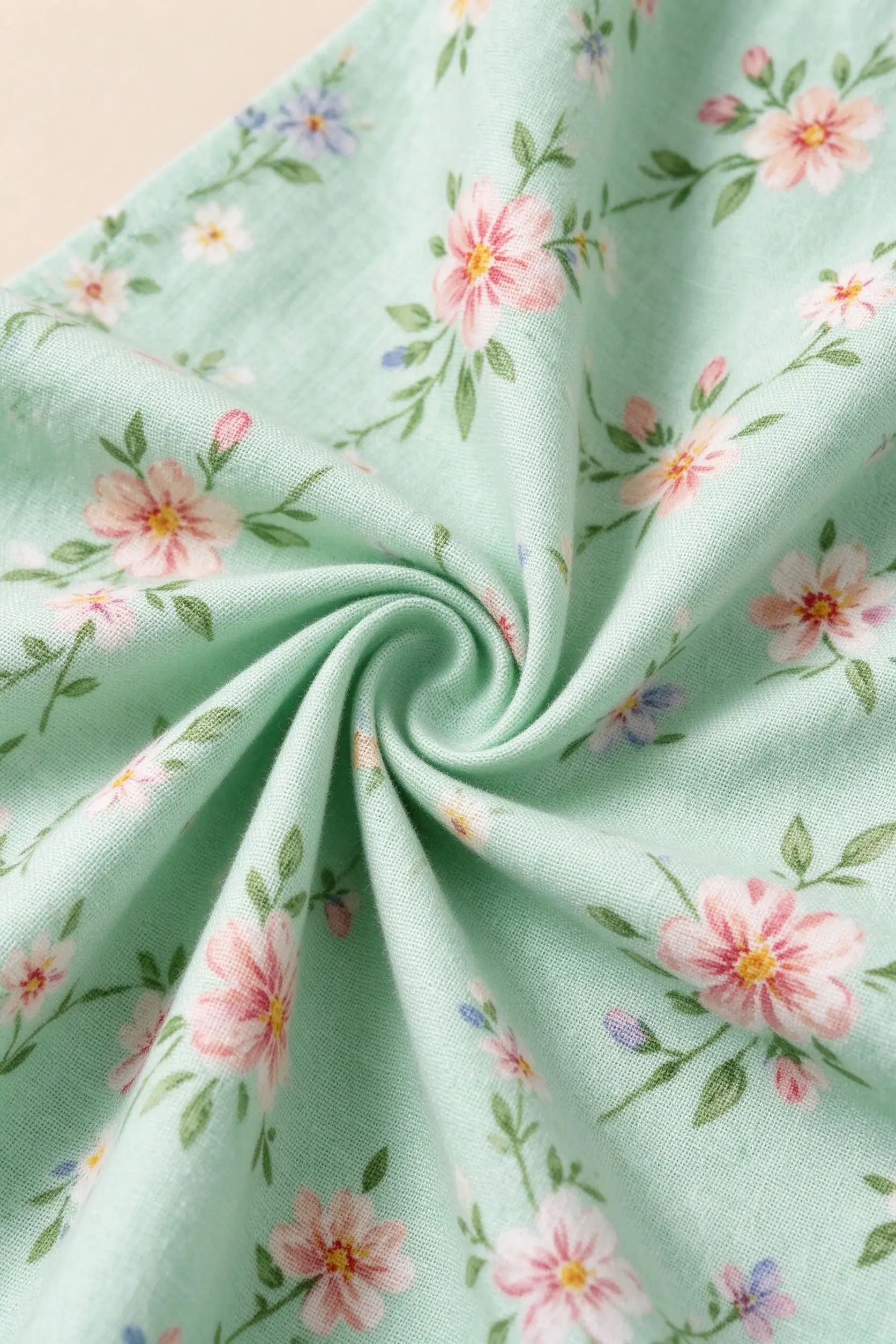 Green Floral Print T-Shirt - image 5