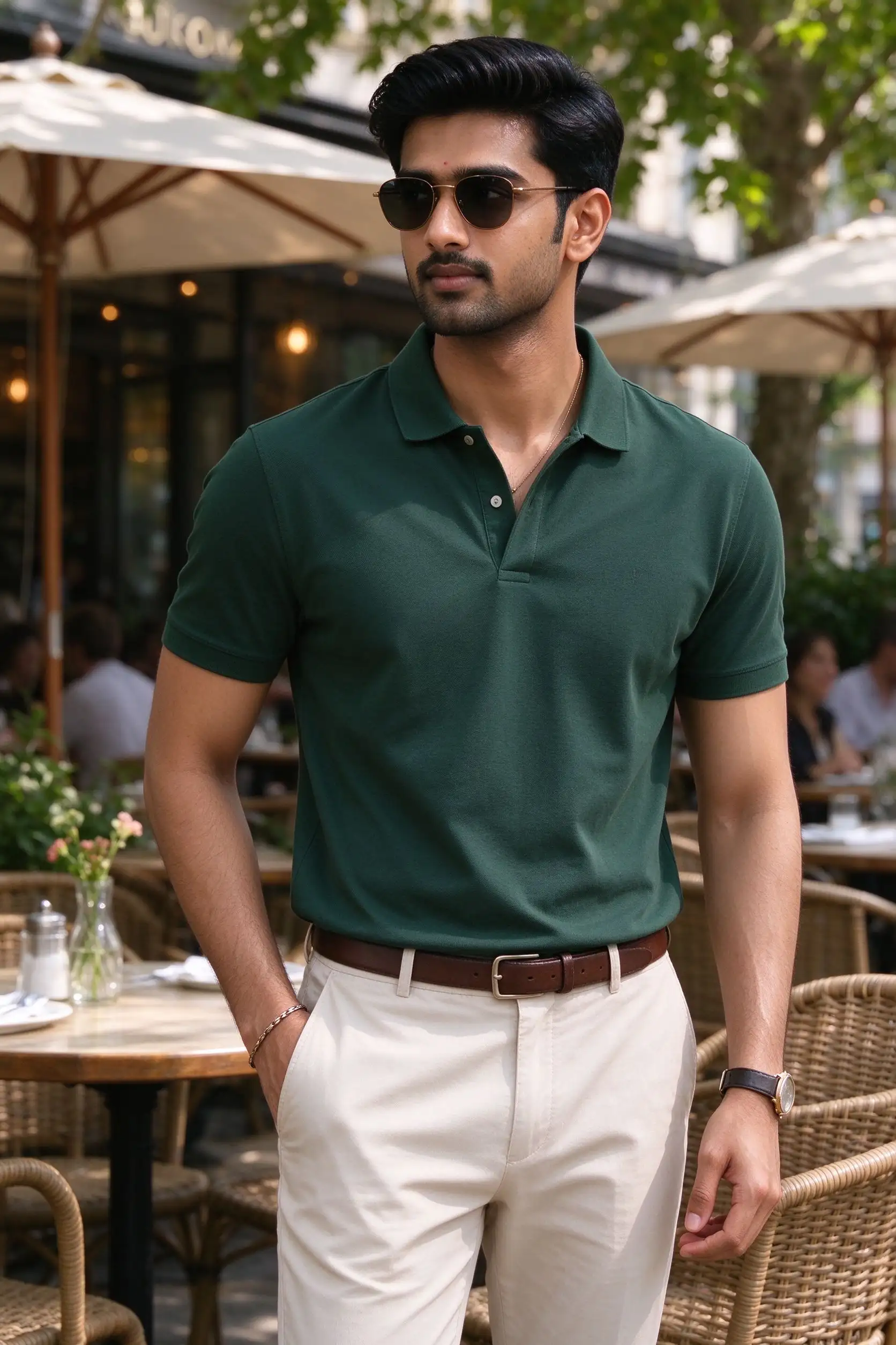 Dark Green Slim Fit Polo - Premium - image 1