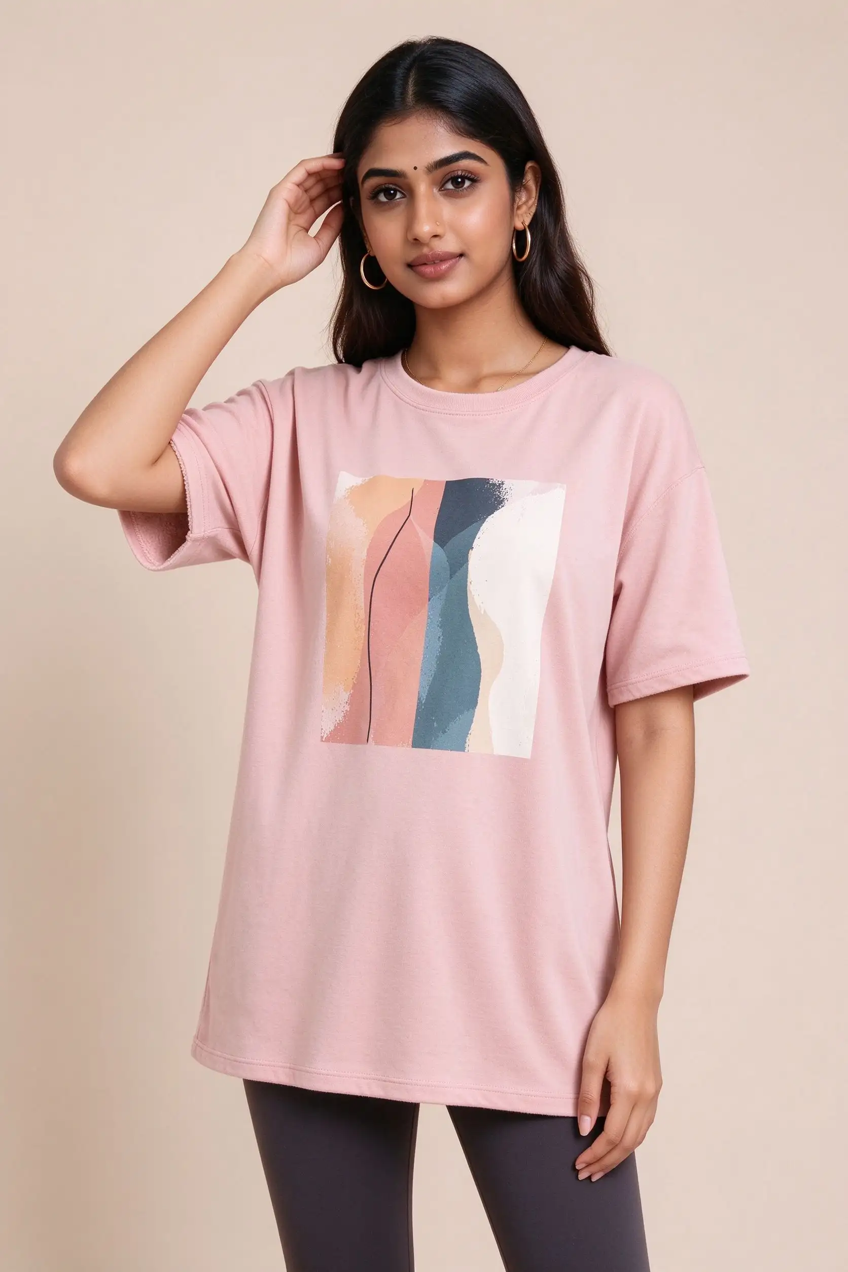 Pink Oversized T-Shirt - Graphic - image 3