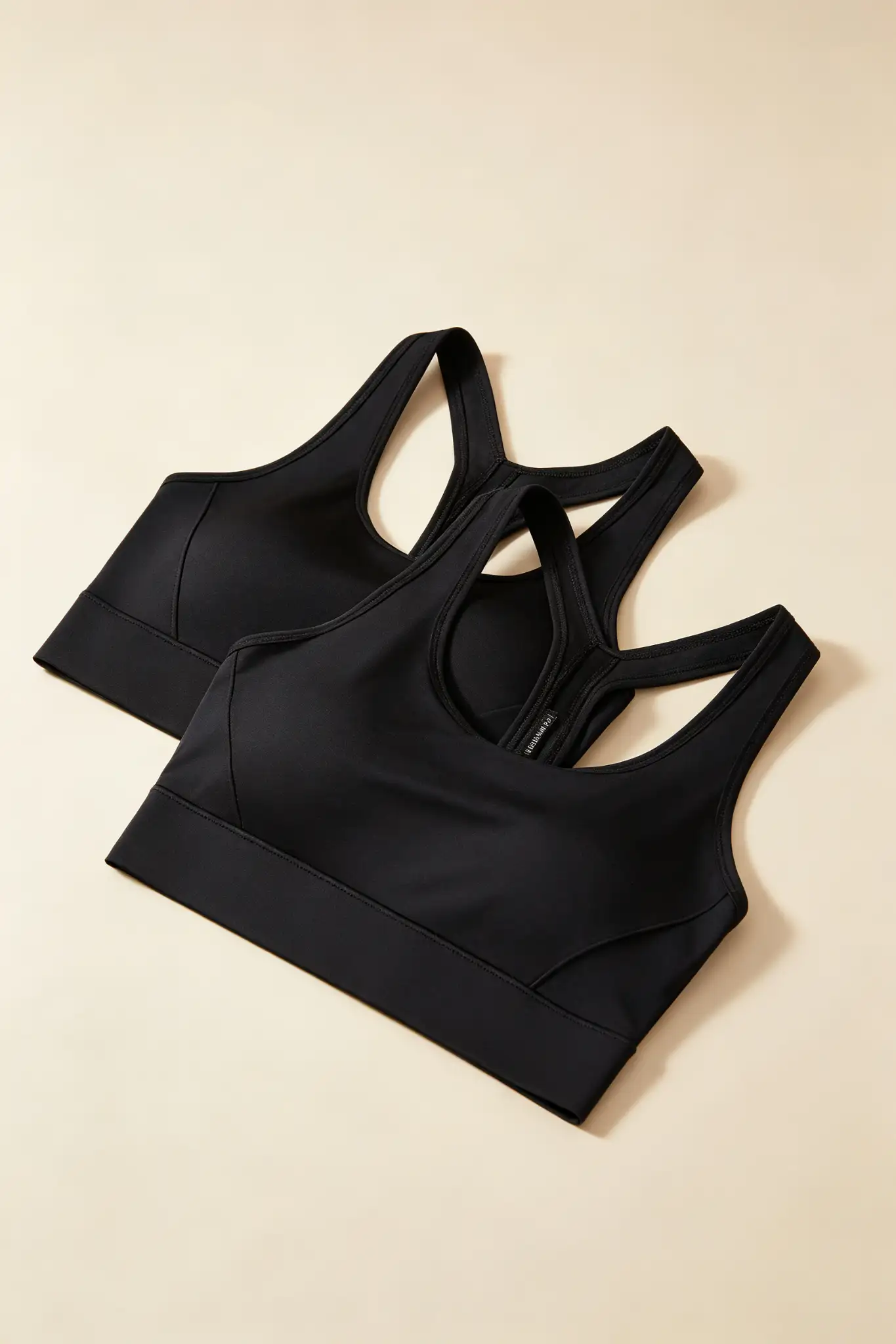 Cotton Sports Bra - Black (Pack of 2) - image 1