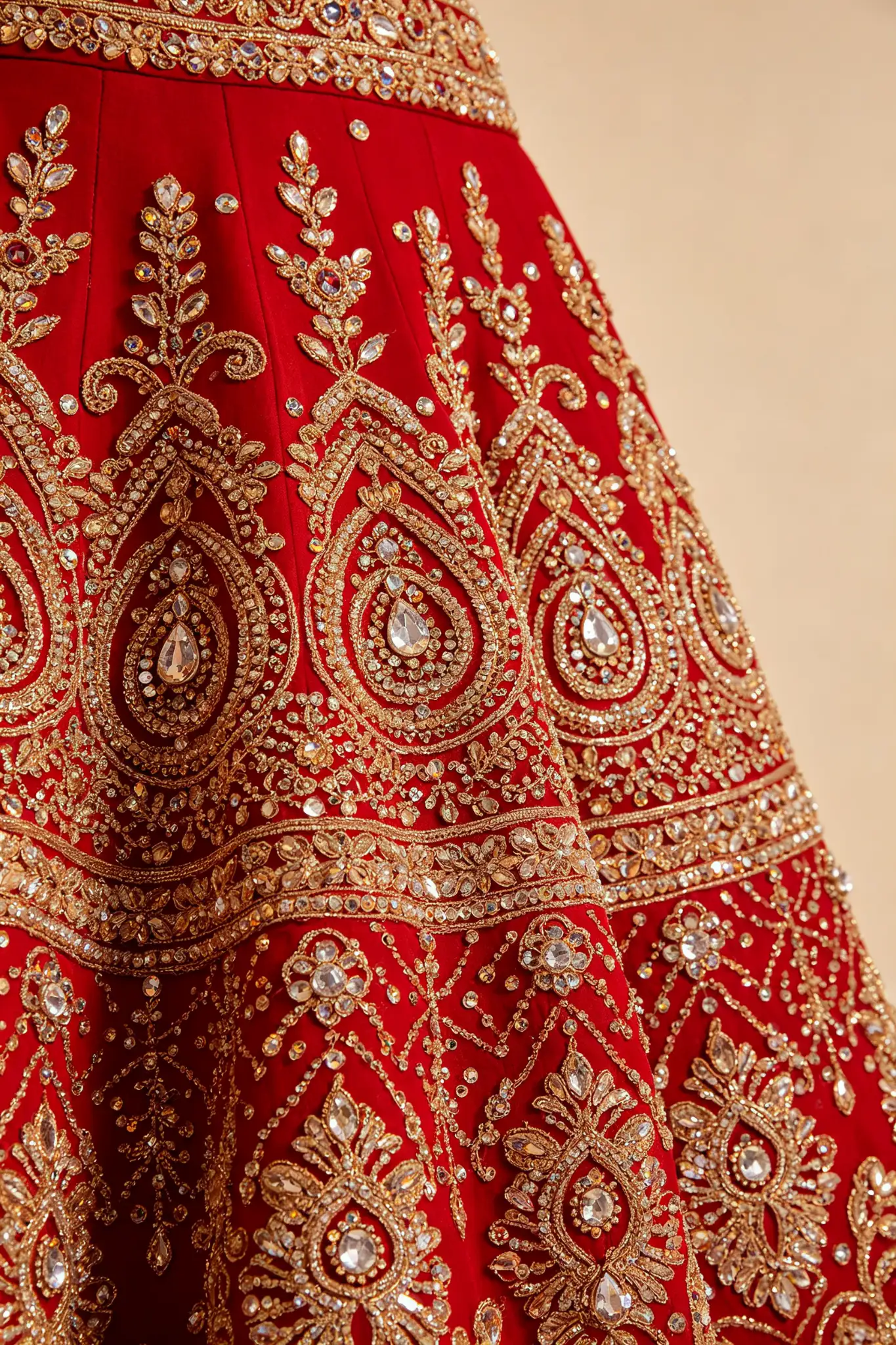 Bridal Red Lehenga Choli - Heavy Embroidery - image 6