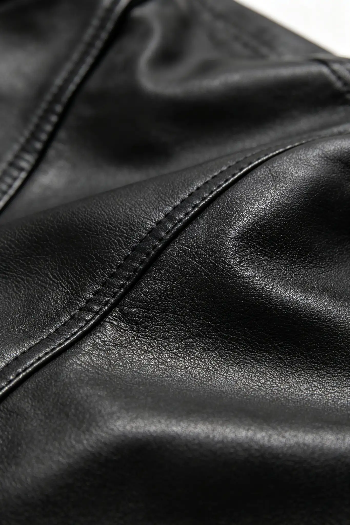 Brown Leather Biker Jacket - image 5