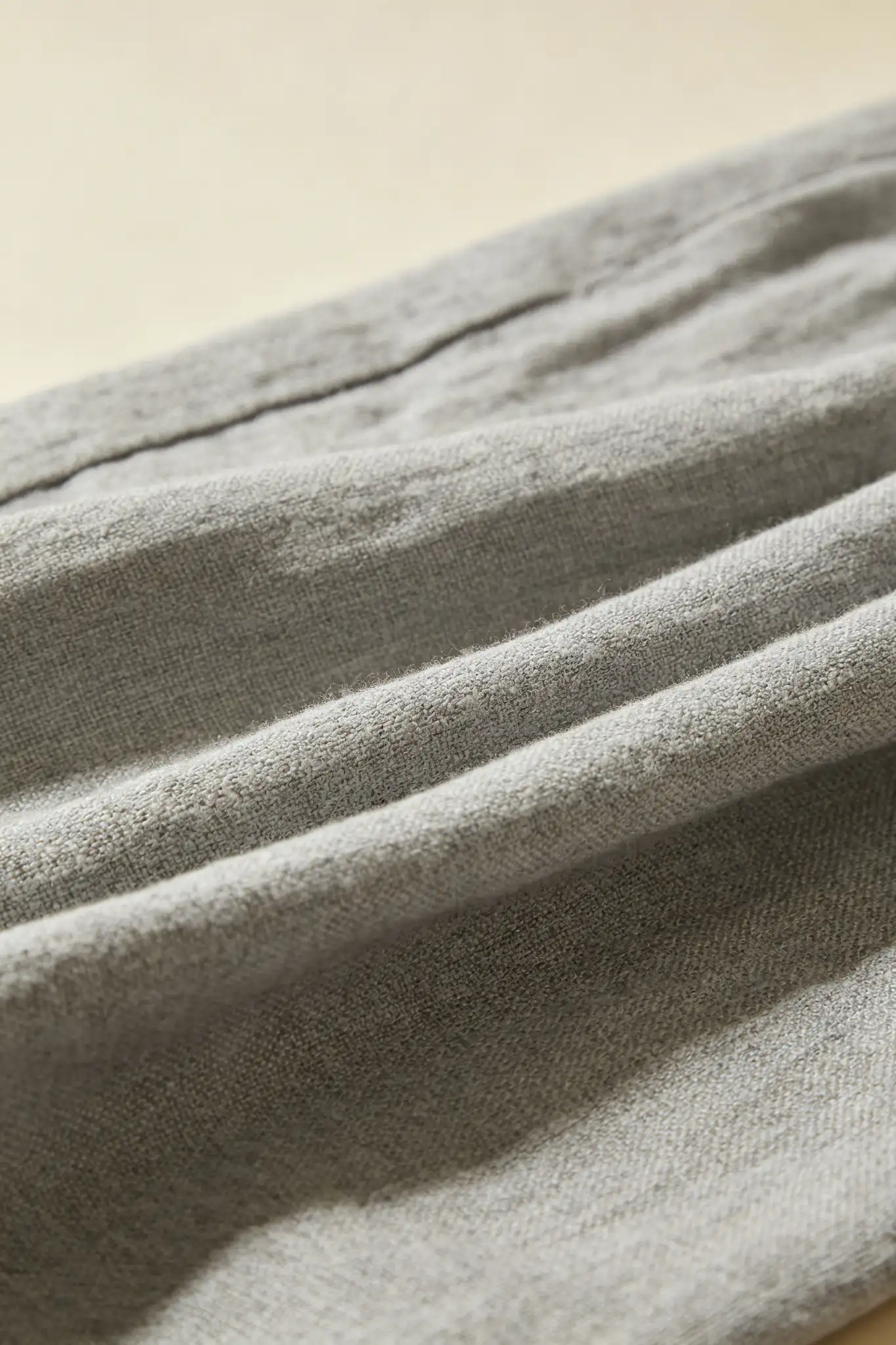 Grey Linen Blend Pants - Summer - image 5