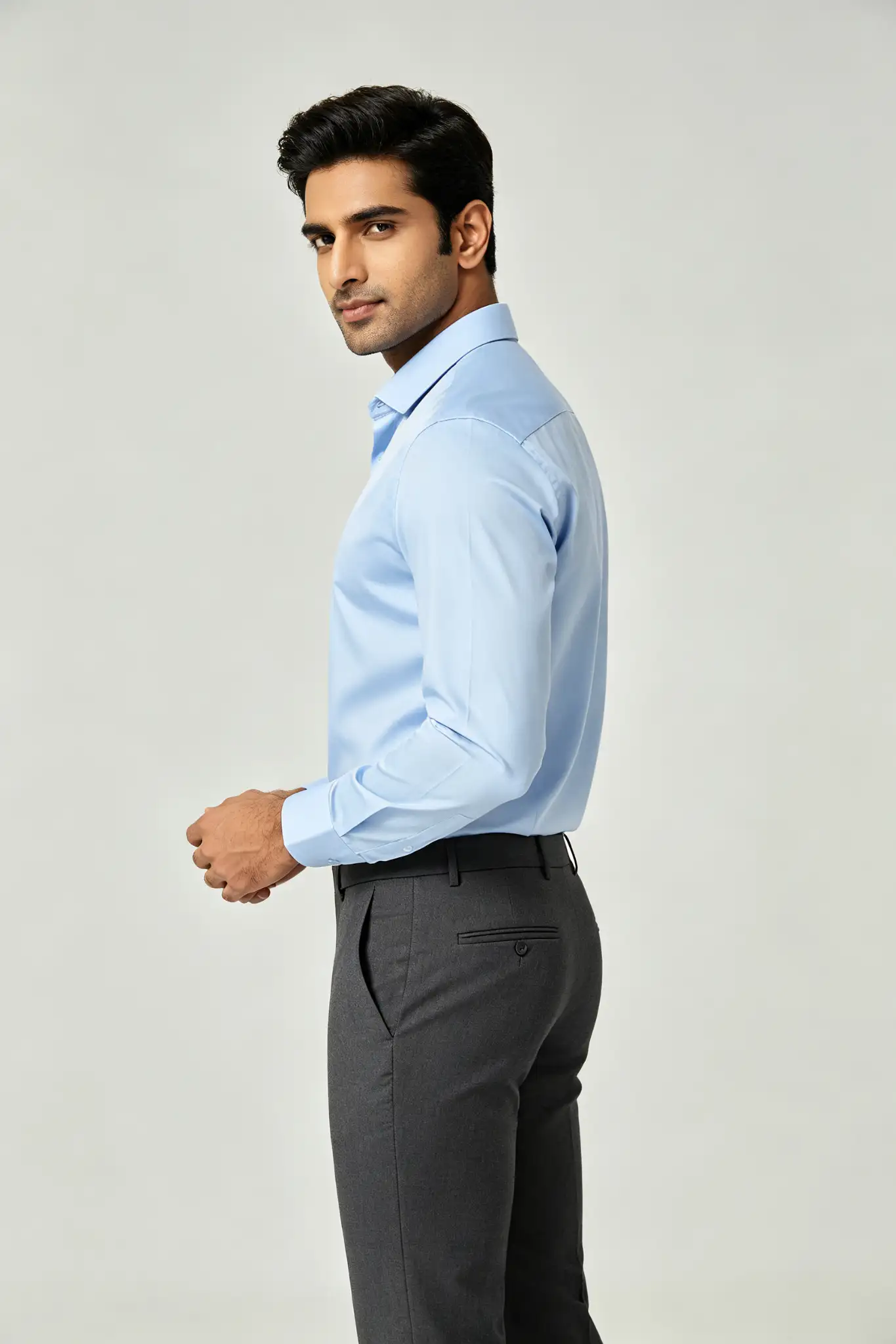 Dark Grey Formal Trousers - Slim Fit - image 3