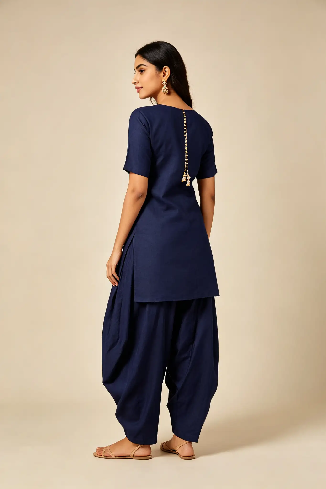 Navy Blue Palazzo - Festive - image 3