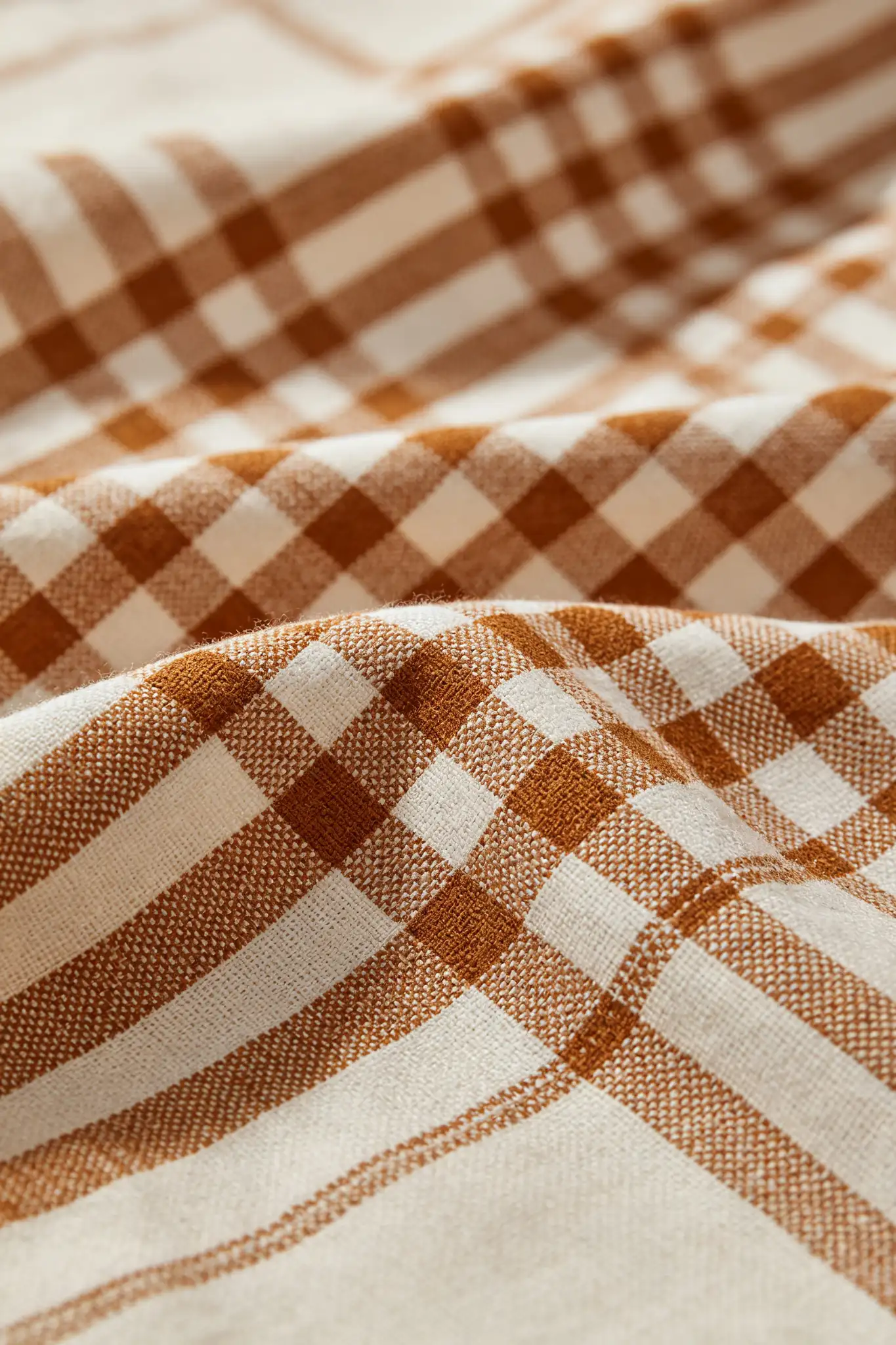 Brown Checked Kerala Cotton Lungi (Mundu) - image 5