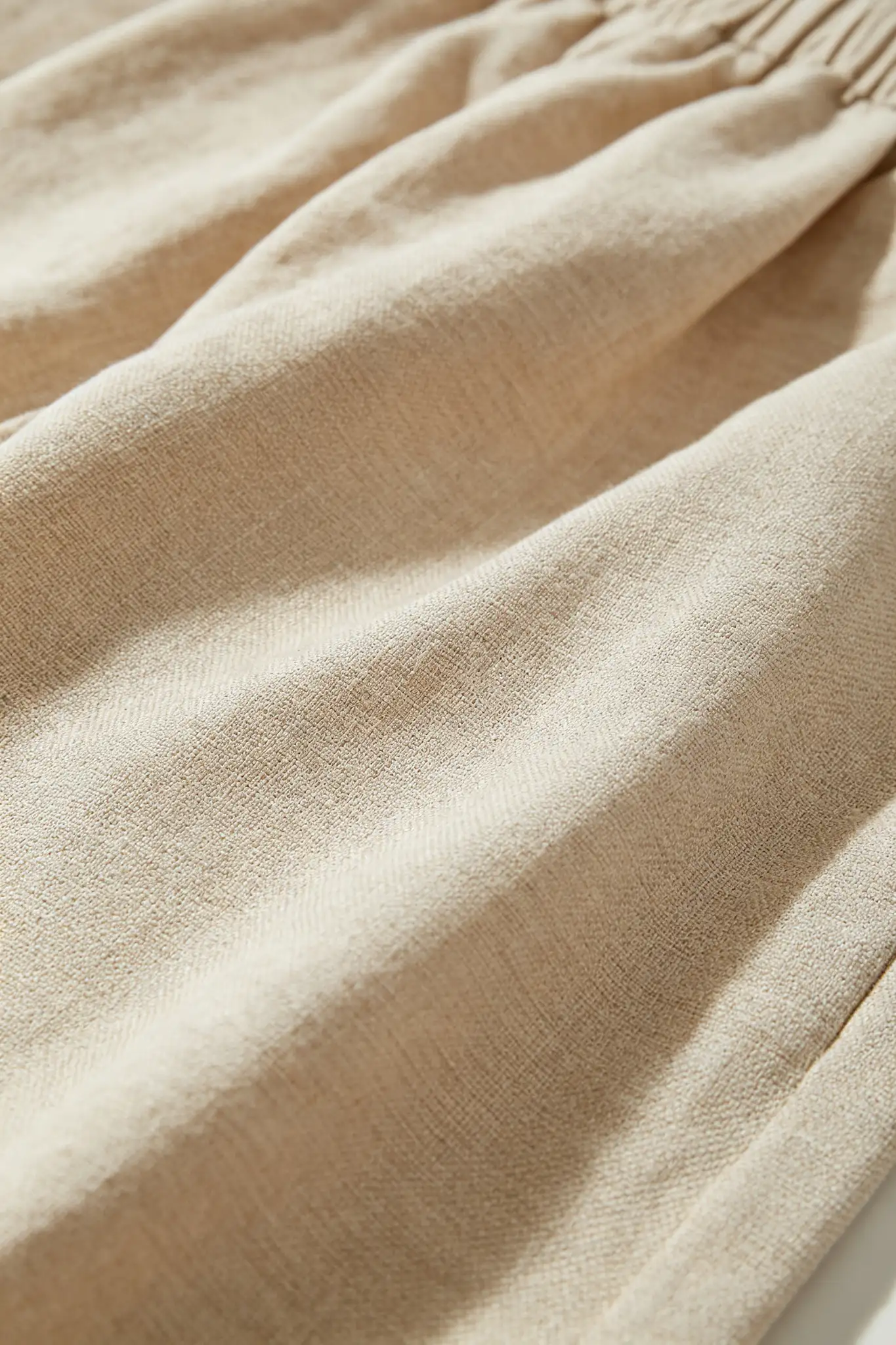 Beige Linen Wide Pants - Premium - image 5