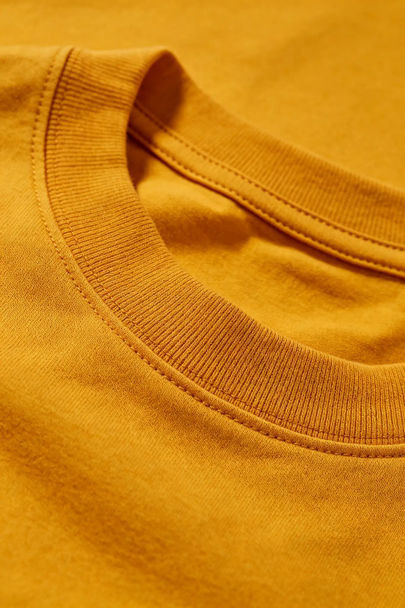 Mustard Yellow Round Neck T-Shirt - image 6
