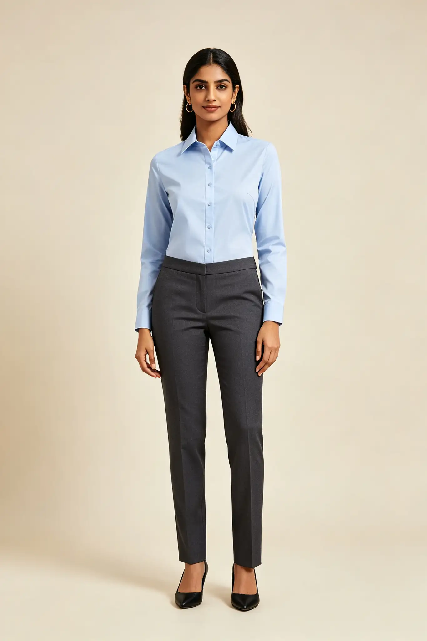 Grey Formal Trousers - Slim Fit - image 2
