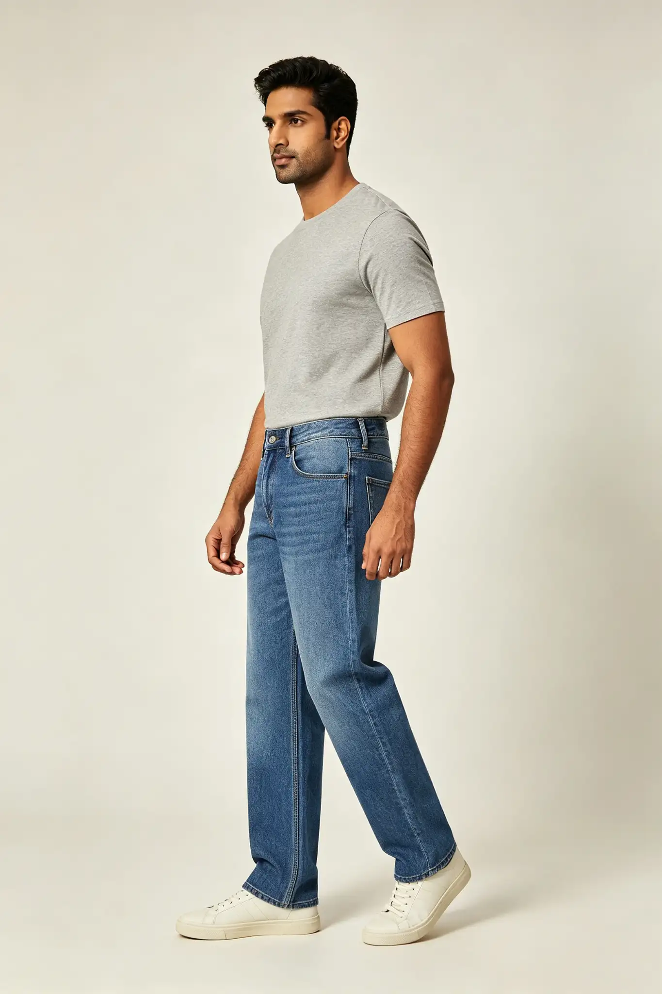 Indigo Blue Relaxed Fit Jeans - image 3
